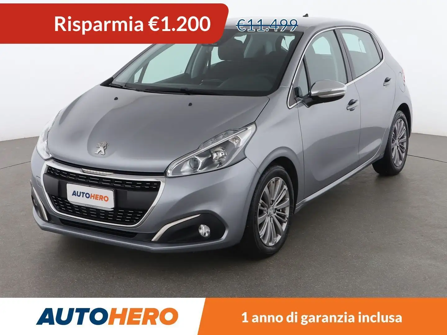 Peugeot 208 1.5 Blue-HDi Allure 100 CV Grigio - 1