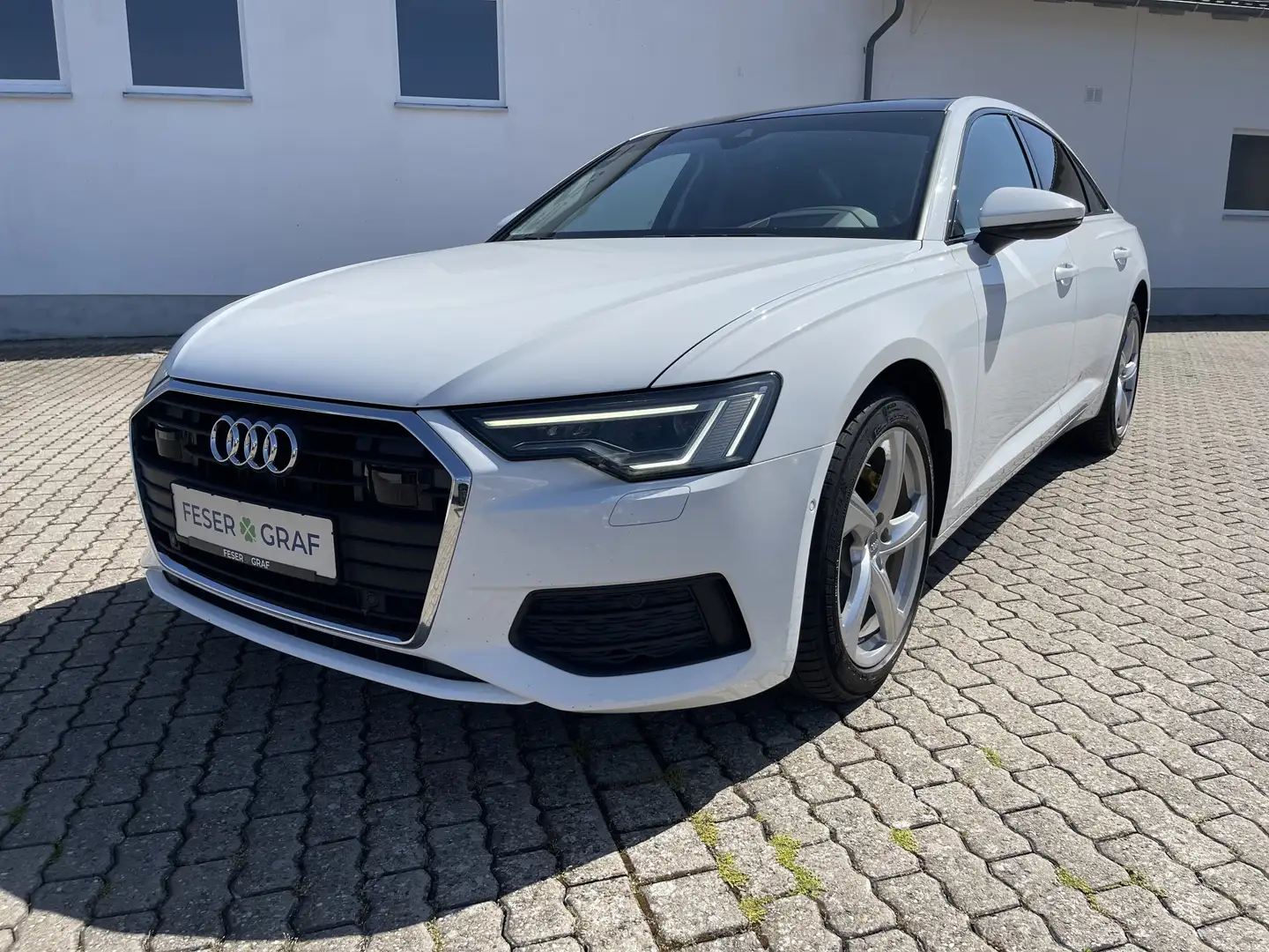Audi A6 Lim. 40 TDI S tr. HUD PANO LEDER ACC Weiß - 1