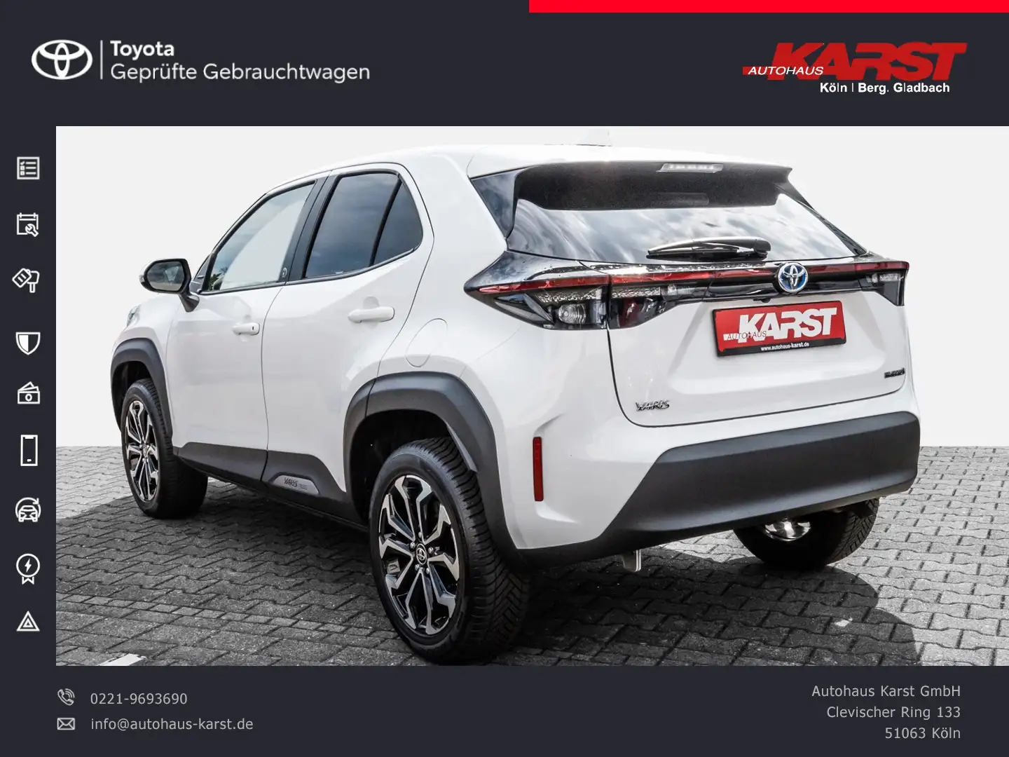 Toyota Yaris Cross 1.5l 4x2 TeamD Apple/Android SHZ Weiß - 2