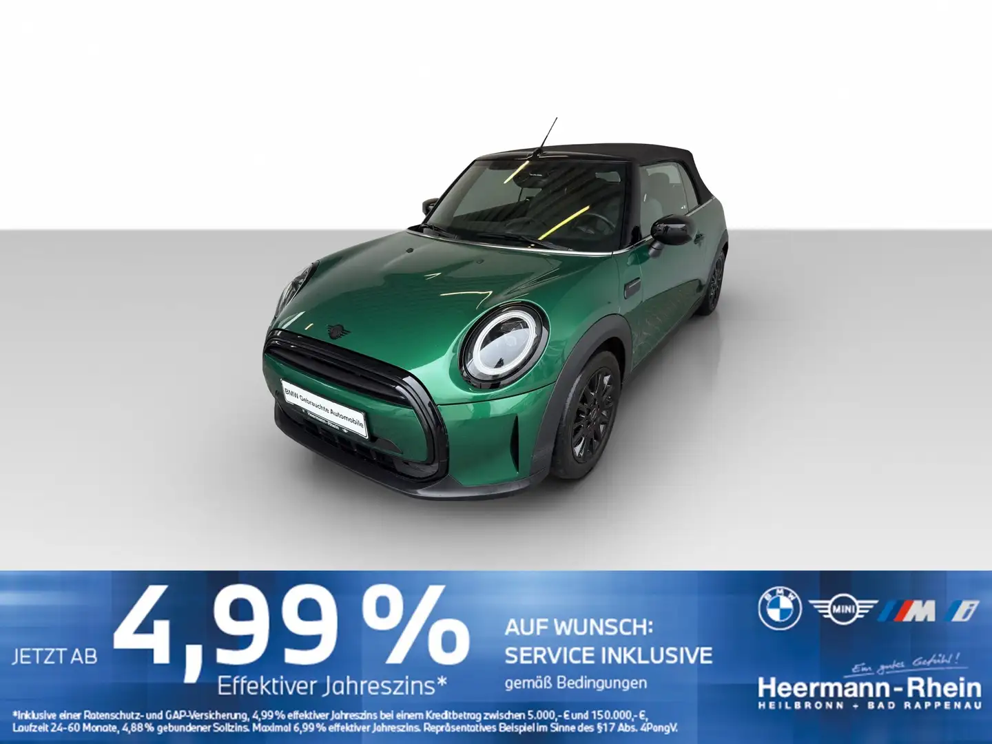 MINI Cooper Cabrio Aut. LED.Sportsz.Apple.Keyl.PDC. Grün - 2