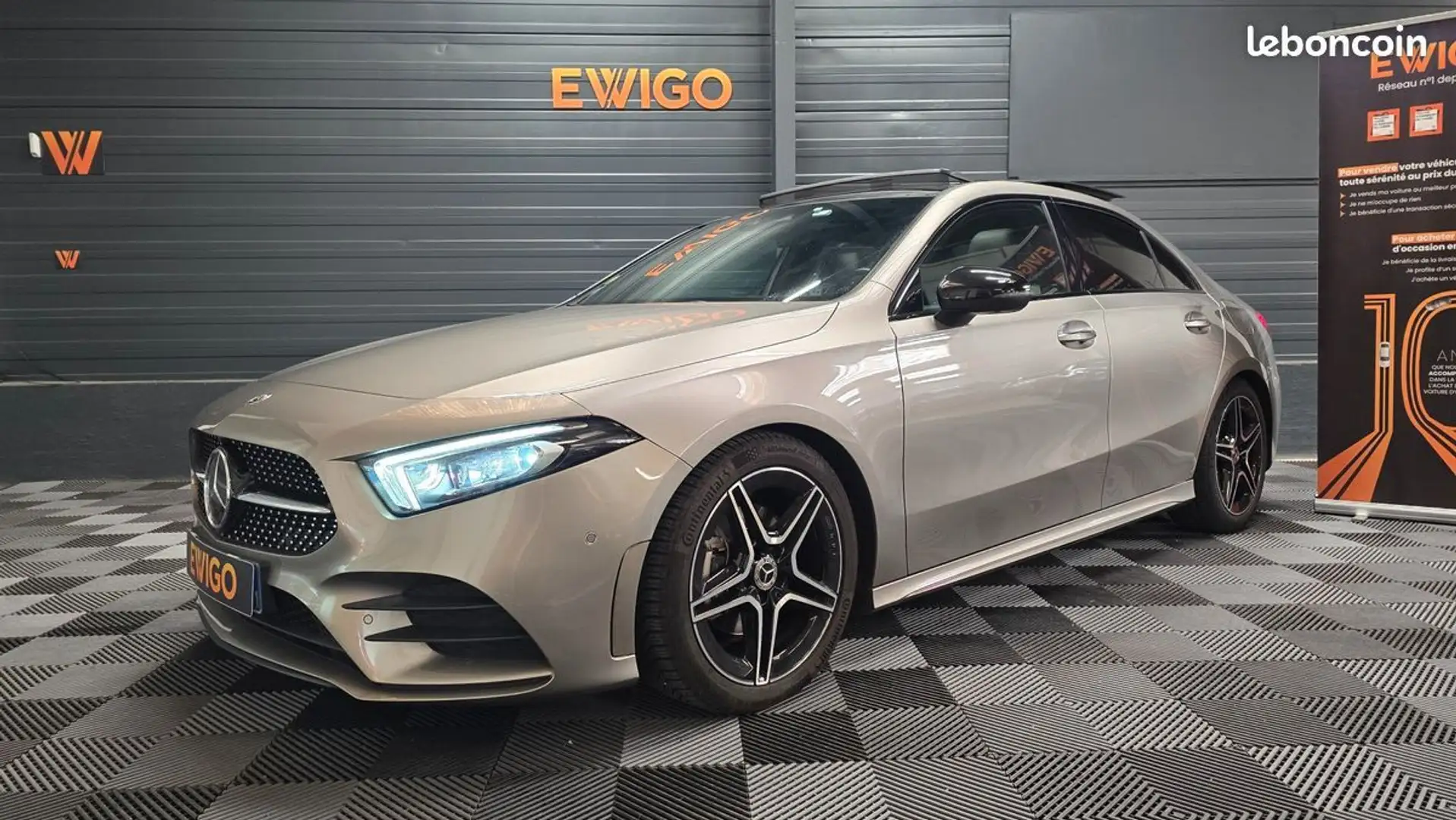 Mercedes-Benz A 200 limousine 2.0 200 d 150 amg line 8g-dct bva full option Beige - 1