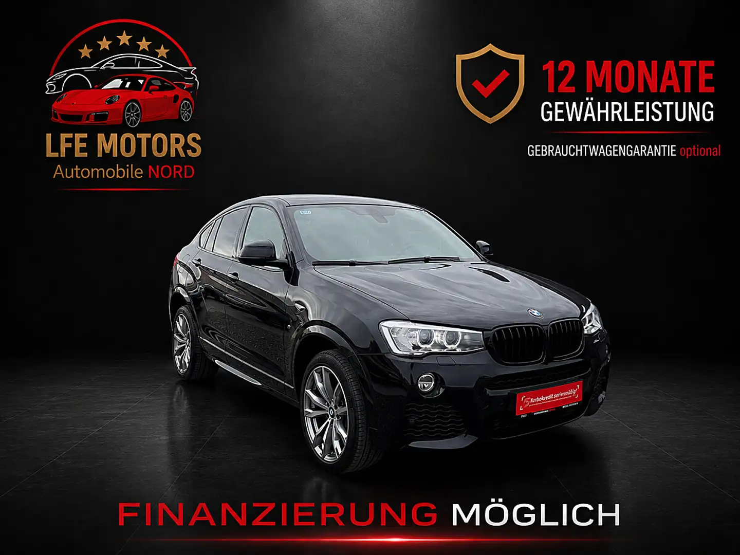 BMW X4 20D M-AB WERK TOP ZUSTAND Schwarz - 1