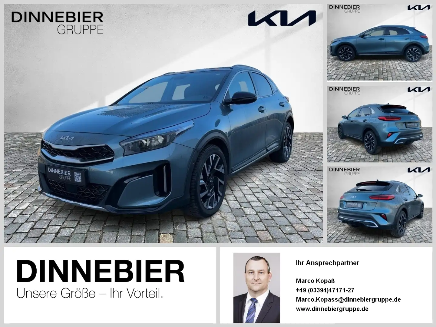 Kia XCeed 1.5T Platinum Glasdach+LED+Kamera+Navi Grau - 1