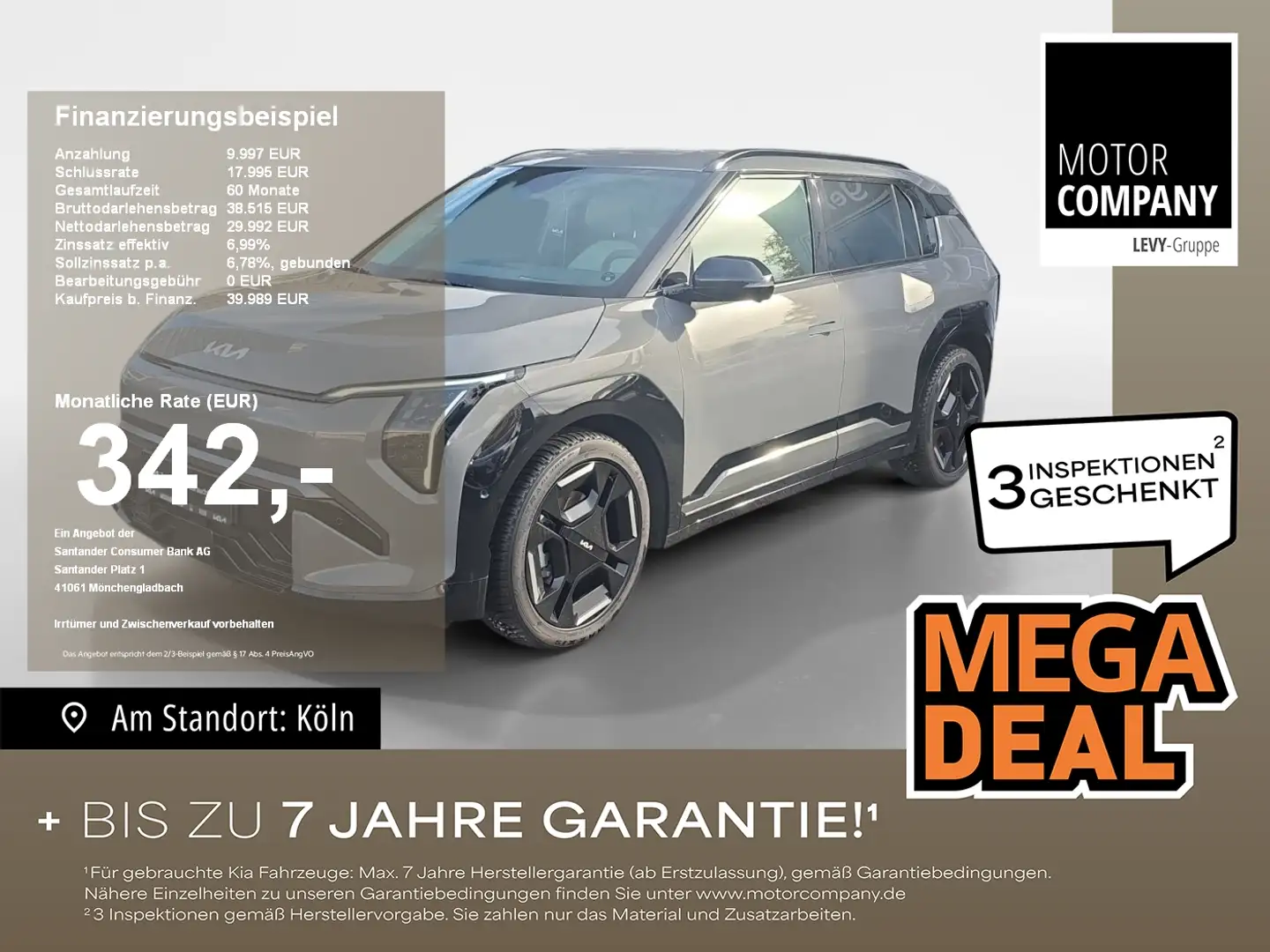 Kia EV3 81.4kWh GT-line +MY25+Allwetter+Sonderaktion+ Grau - 1