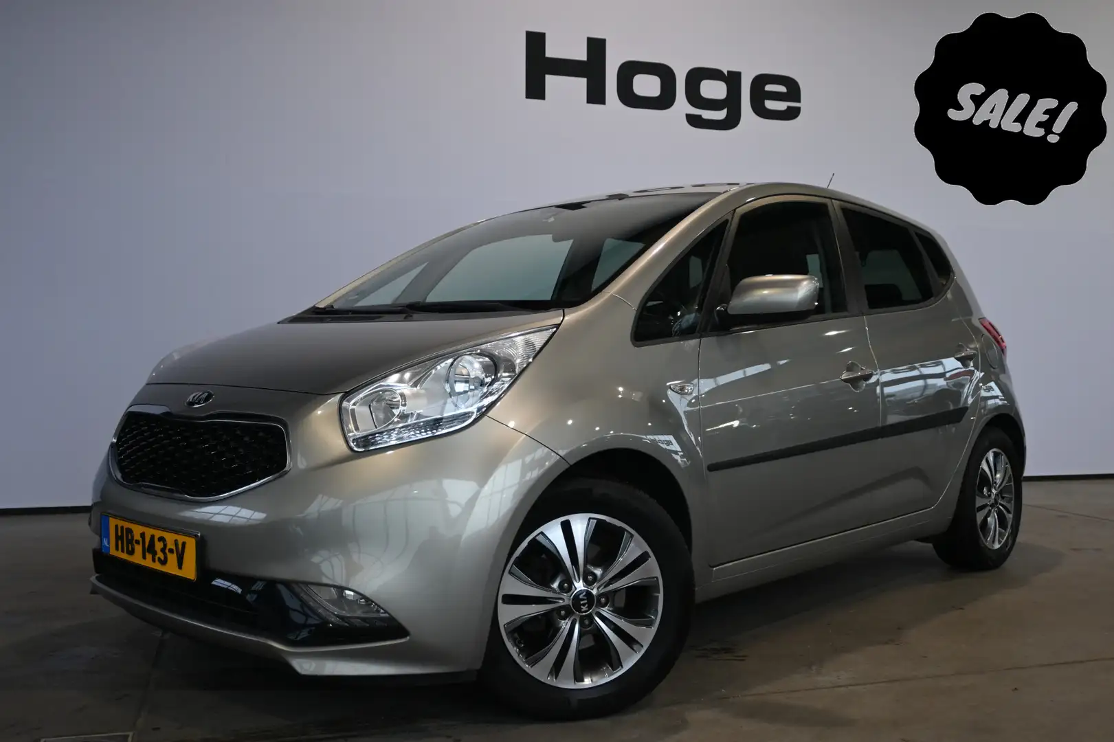 Kia Venga 1.4 CVVT DynamicPLusLine Clima Cruise control Navi Grijs - 1