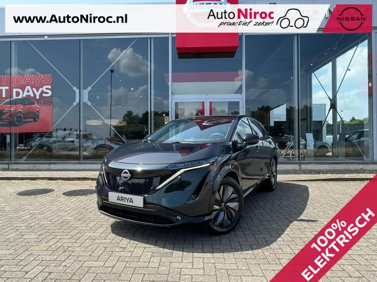 Nissan Ariya Evolve 87 kWh | 22kW LADER | SCHUIFDAK | IN PRIJS Groen - 1