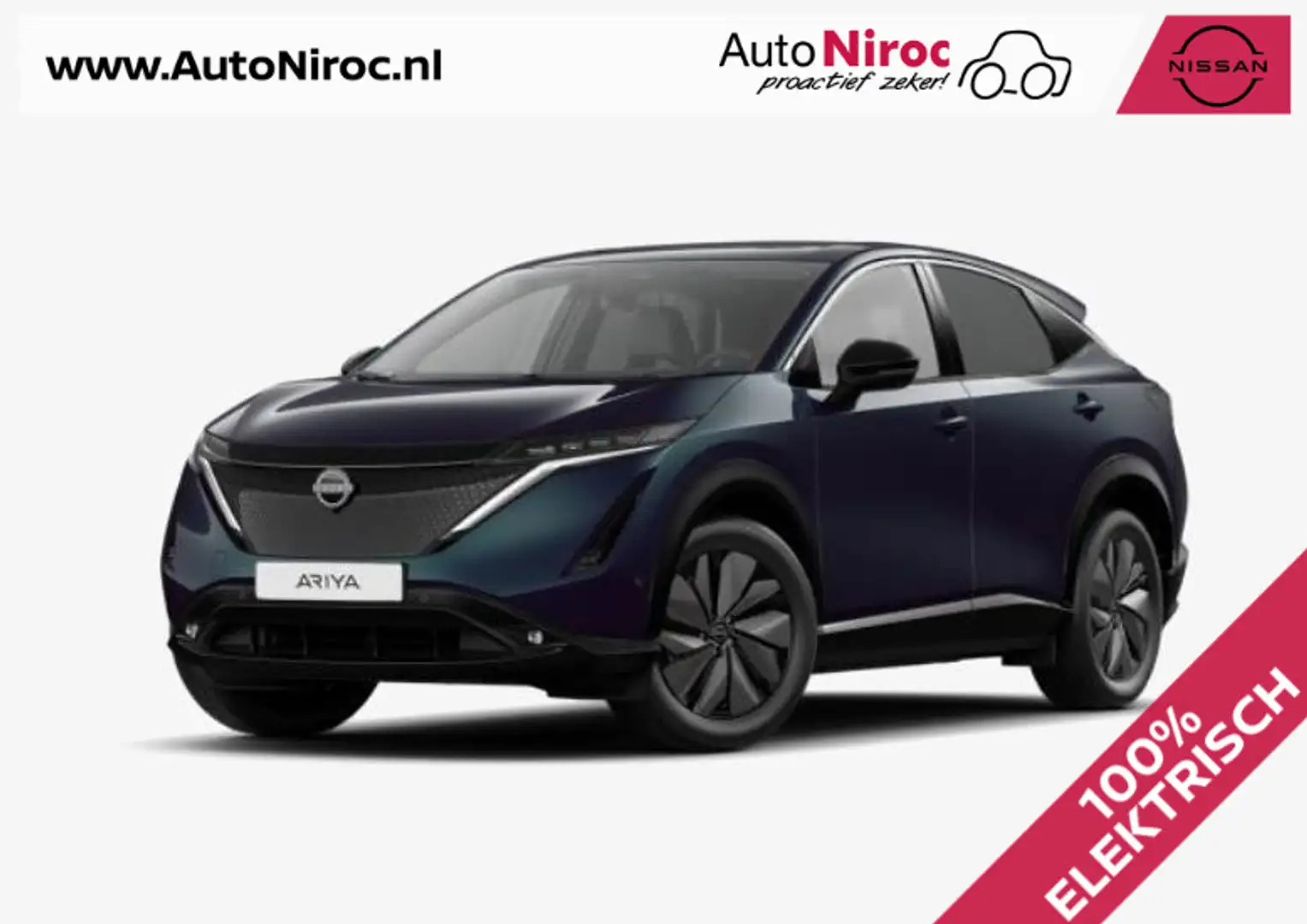 Nissan Ariya Evolve 87 kWh | 22kW LADER | SCHUIFDAK | UIT VOORR Vert - 1