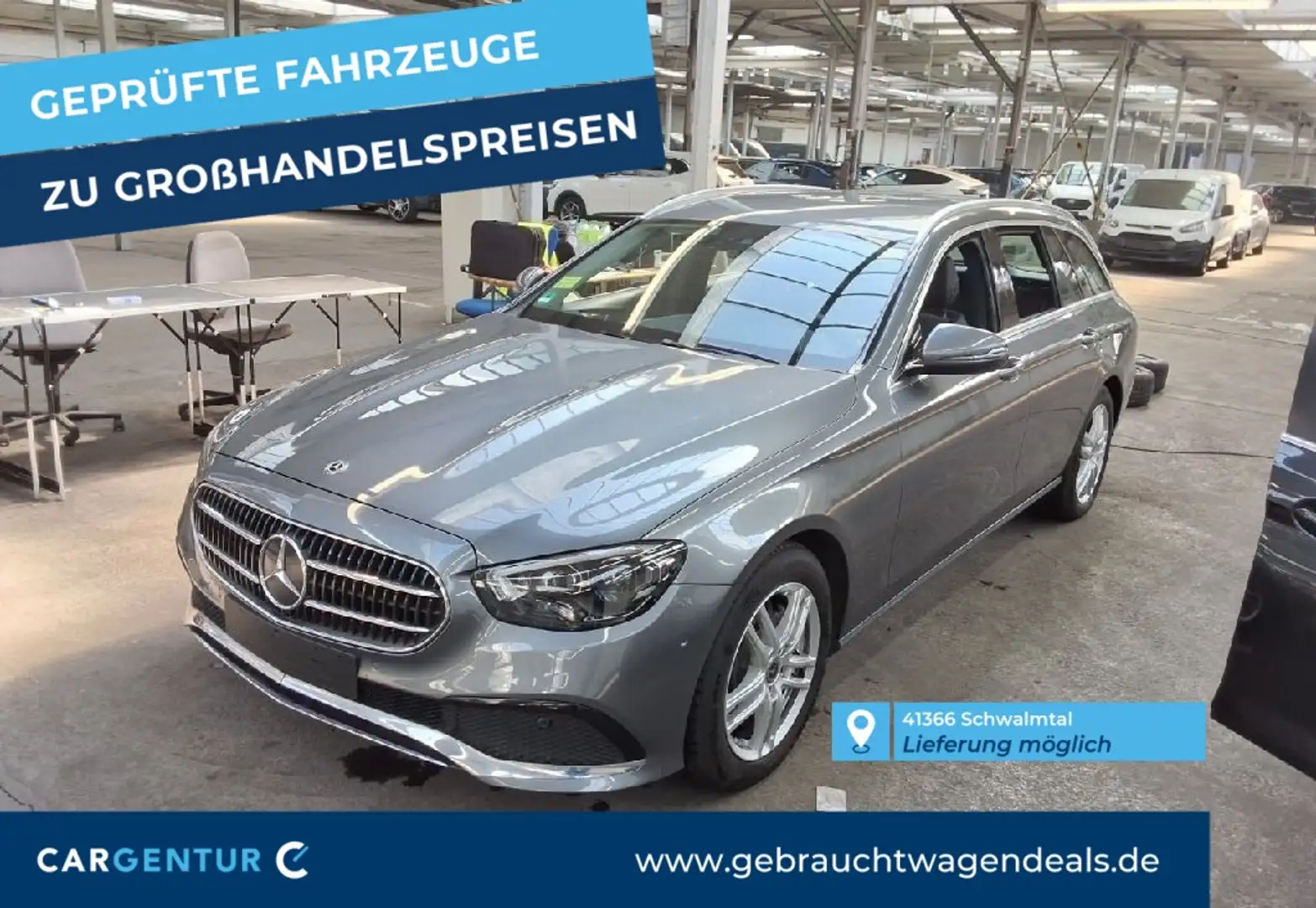 Mercedes-Benz E 200 T Avantgarde AHK StHz Wide Luft Lane BLIS siva - 1
