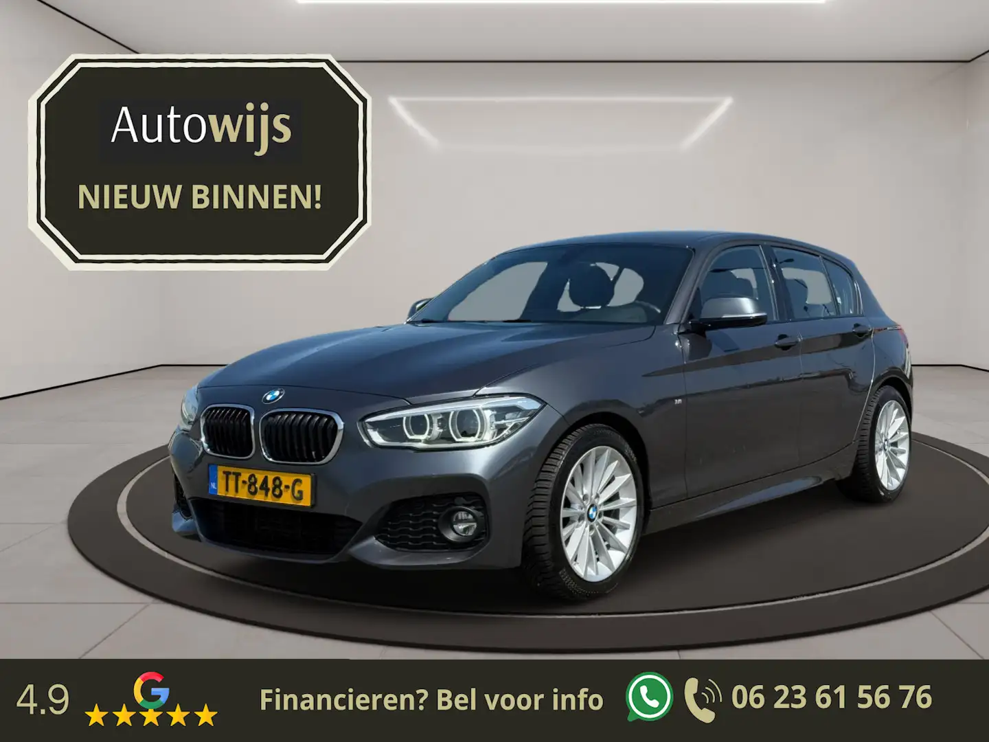 BMW 118 1-serie 118i|NL AUTO|Led|M-Sport|AUT|Leder|Groot N Grijs - 1