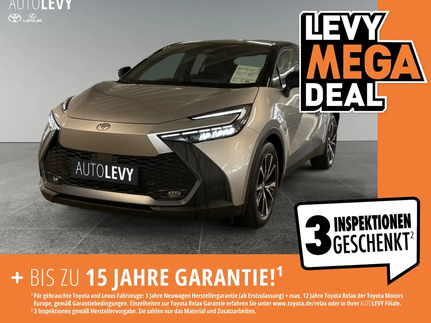 Toyota C-HR 1.8 Team Deutsch. +Allwetter+Navi+LED+ Silber - 1