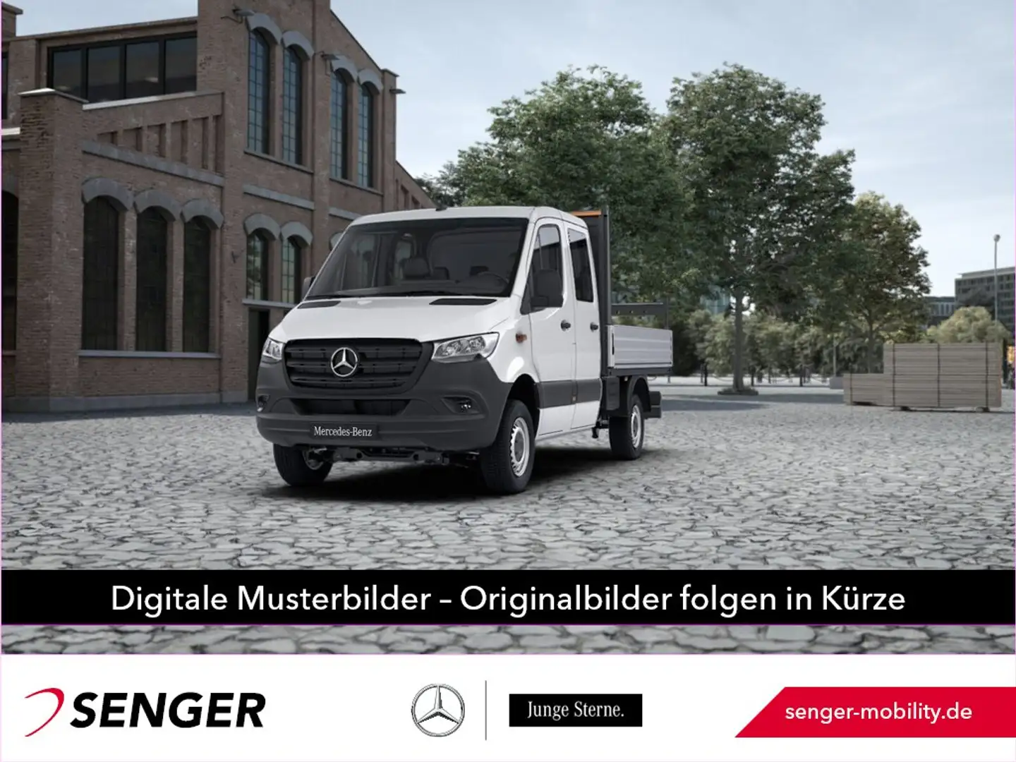 Mercedes-Benz Sprinter 316 CDI Pritsche DoKa 4x4 L2 Stdhzg AHK Blanc - 1
