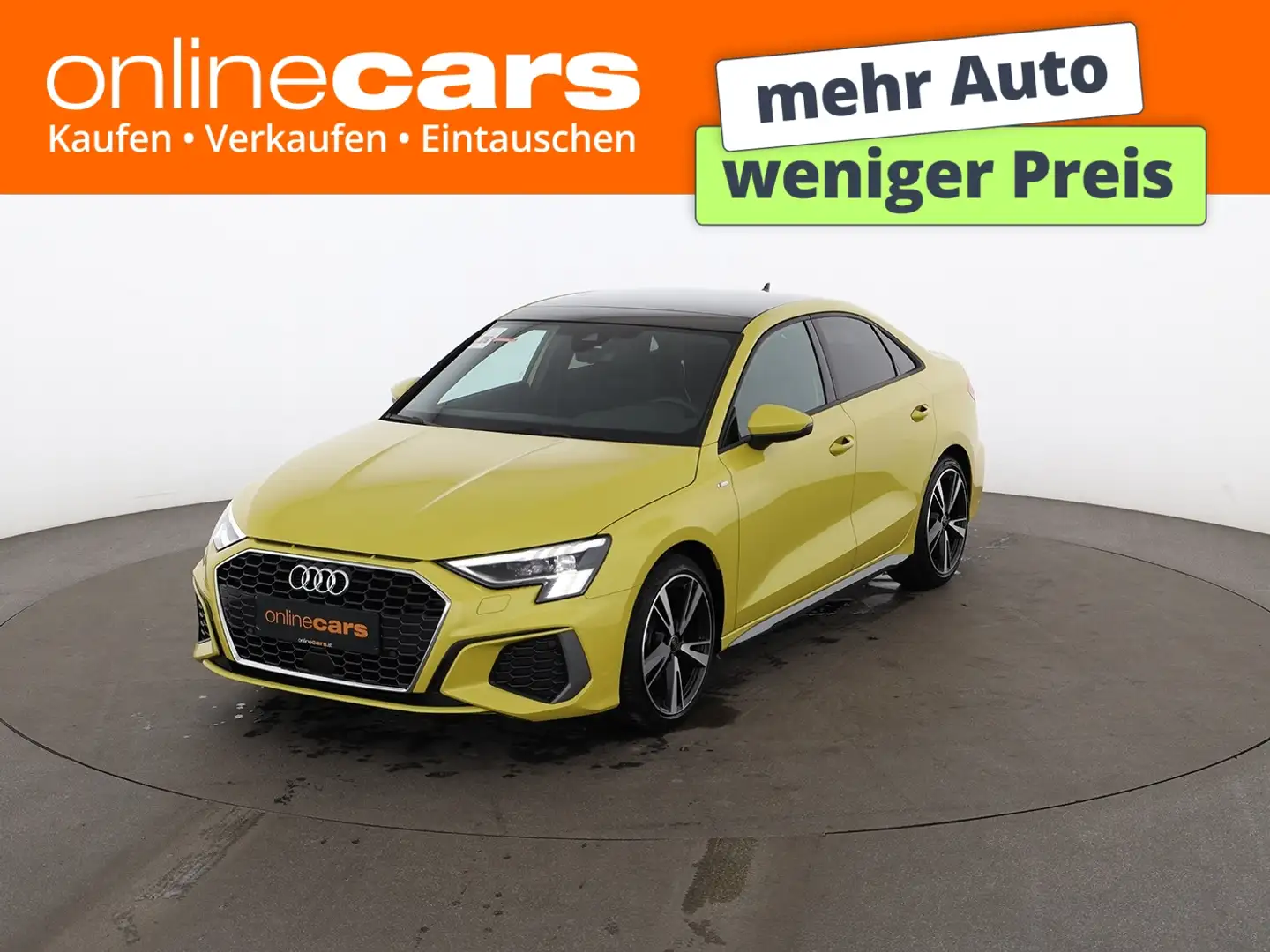 Audi A3 Limousine 30 TFSI S-Line Aut MATRIX SKY NAVI Gelb - 1