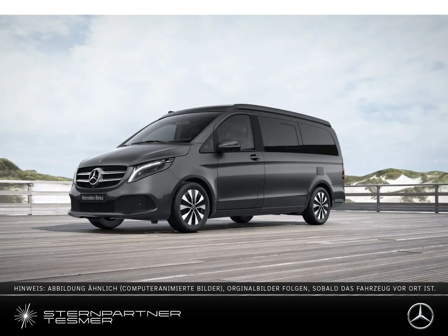 Mercedes-Benz Marco Polo 300 d 4M Standh. 360° AHK Glasdach Grau - 1