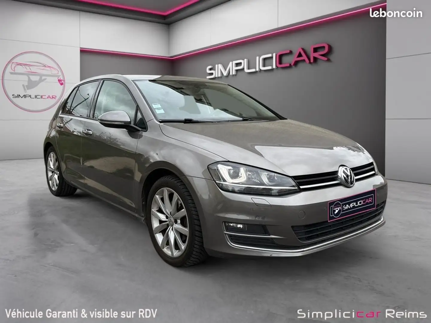 Volkswagen Golf 2.0 TDI 150 bluemotion technology carat DSG6 garantie 12 mois Gris - 1