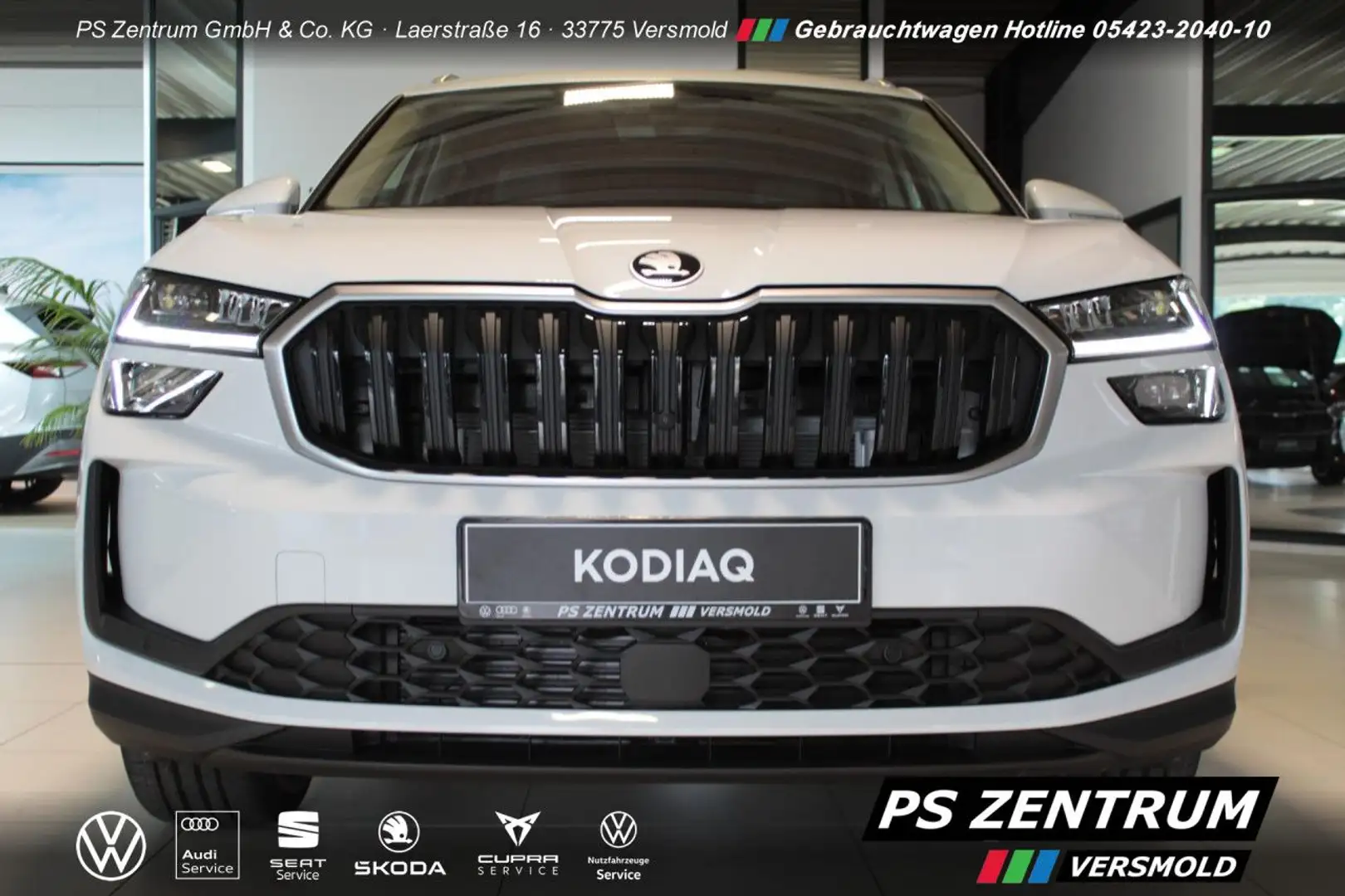 Skoda Kodiaq 2.0 TDI DSG Neues Modell MATRIX AHK Navi Weiß - 2