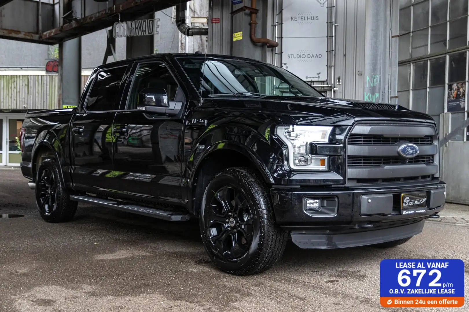 Ford F 150 USA F 150 Lariat Sport Black Edition 34K lage bijt Zwart - 1