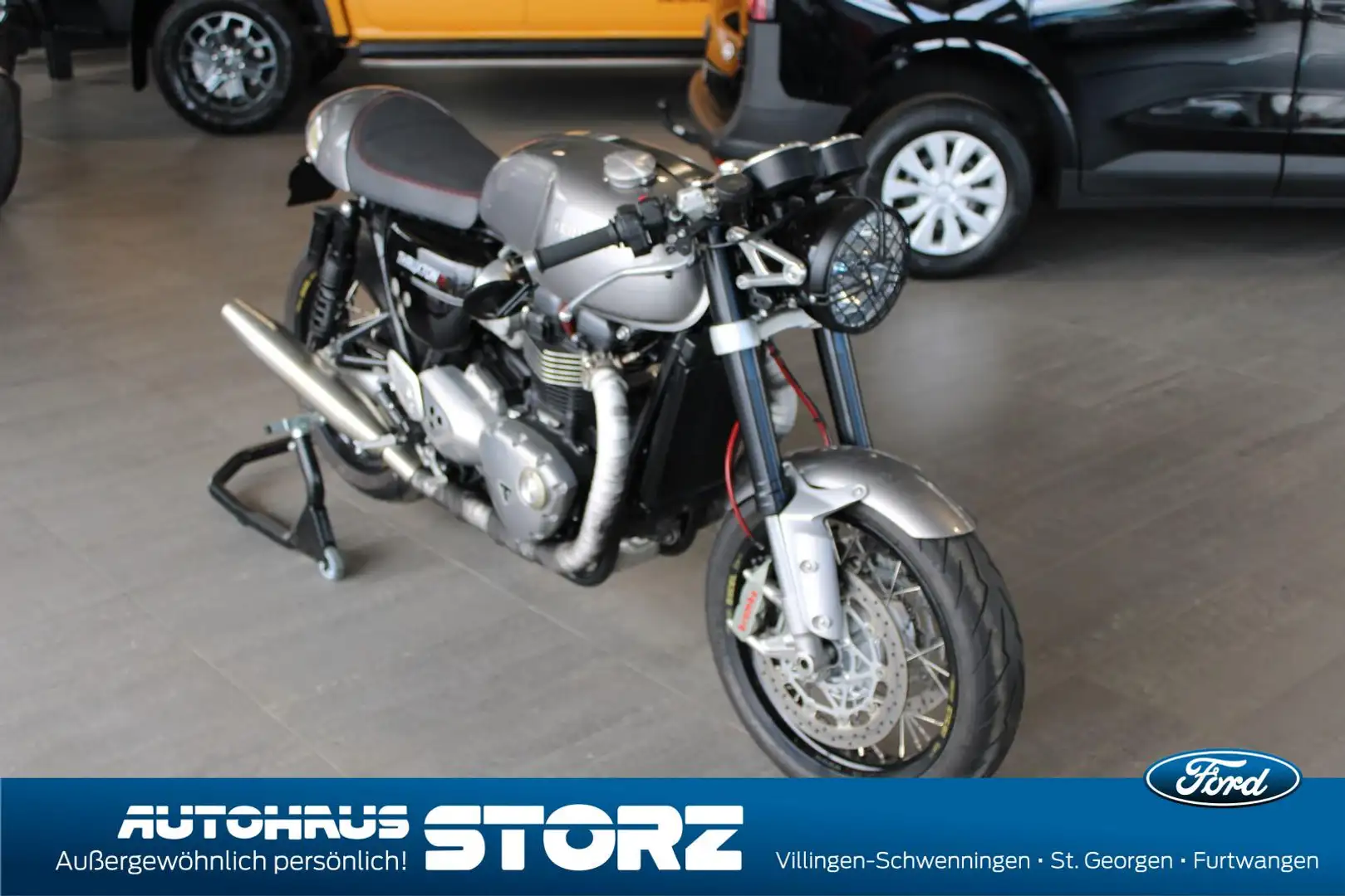 Triumph Thruxton 1200 R TOURATECH CUSTOM CAFE-RACER Srebrny - 2