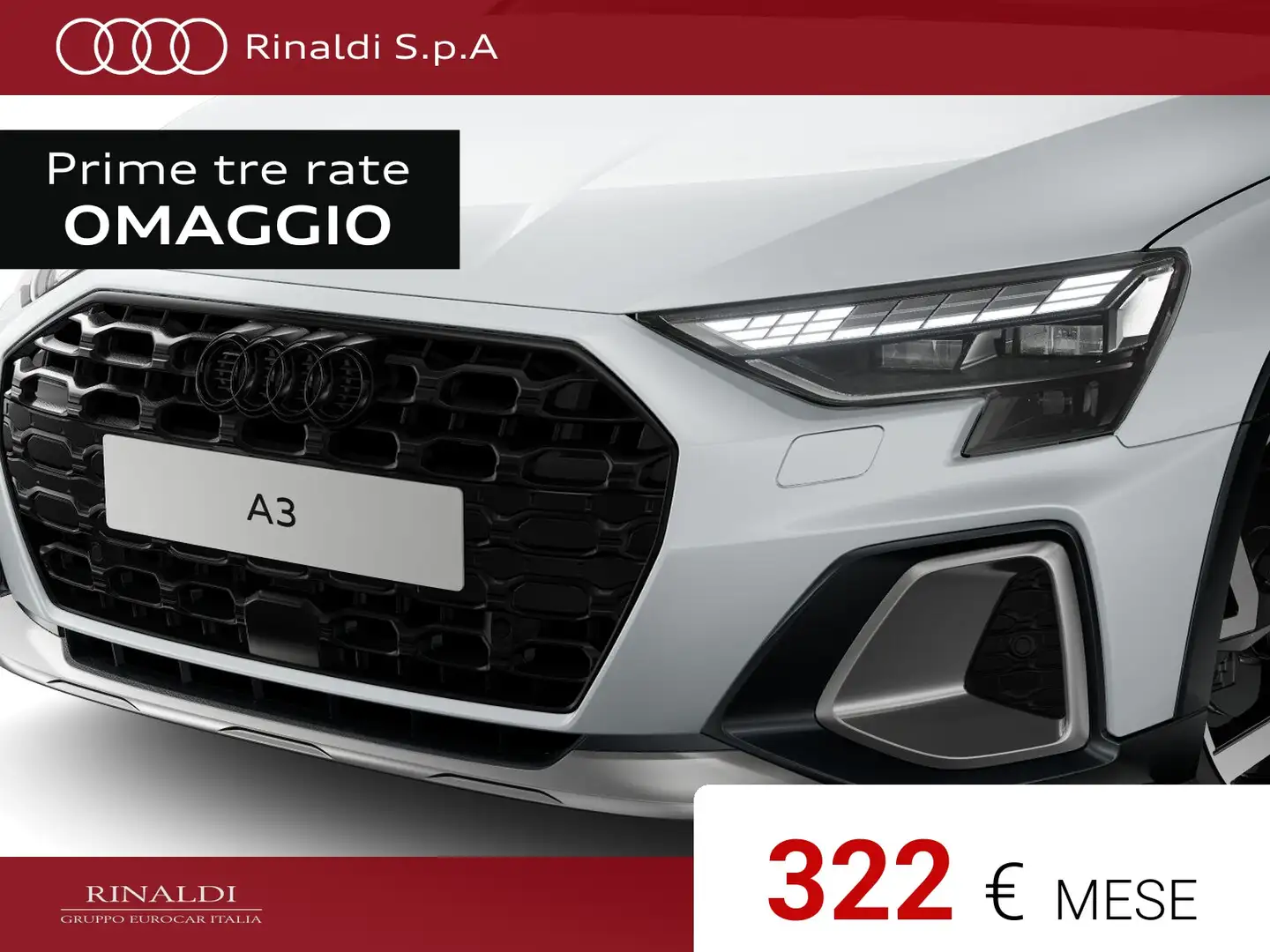 Audi A3 allstreet 35 1.5 tfsi mhev identity contrast s-tro Bianco - 2