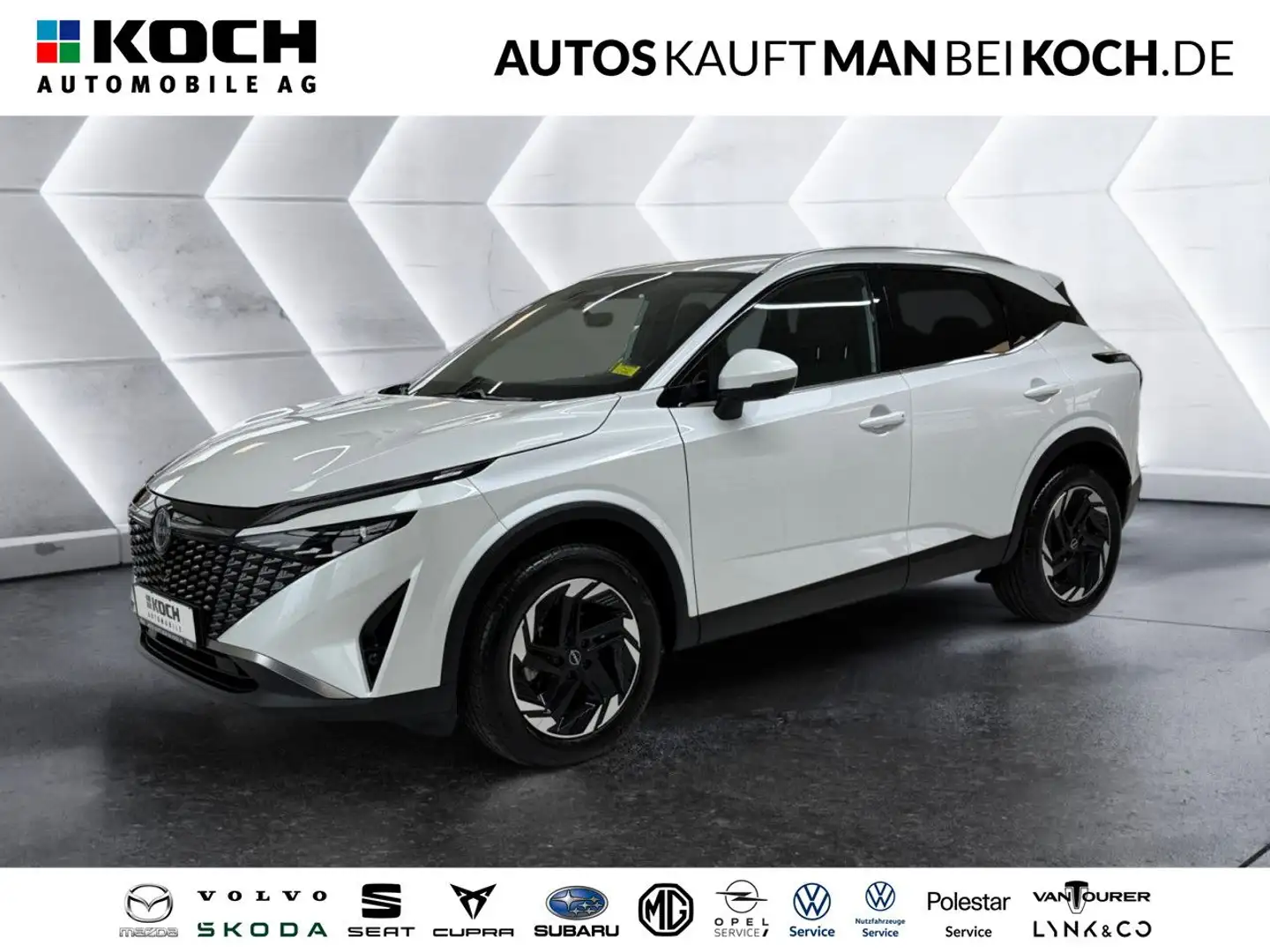Nissan Qashqai 1.3 DIG-T MHEV N-Connecta X-Tronic LED SHZ Weiß - 1