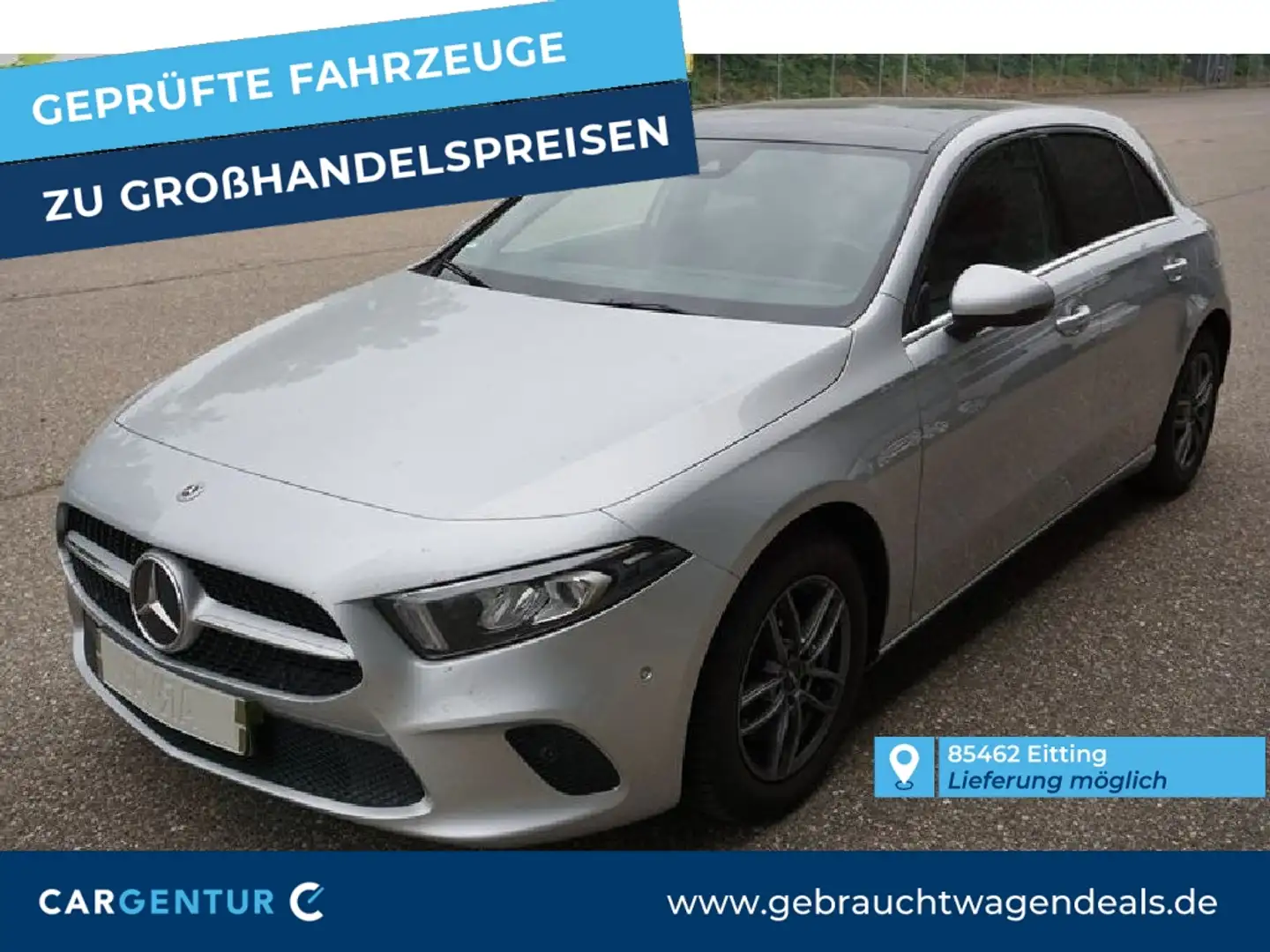Mercedes-Benz A 200 AHK Pano Lane Key Navi RKam LED AUT Klima Argent - 1