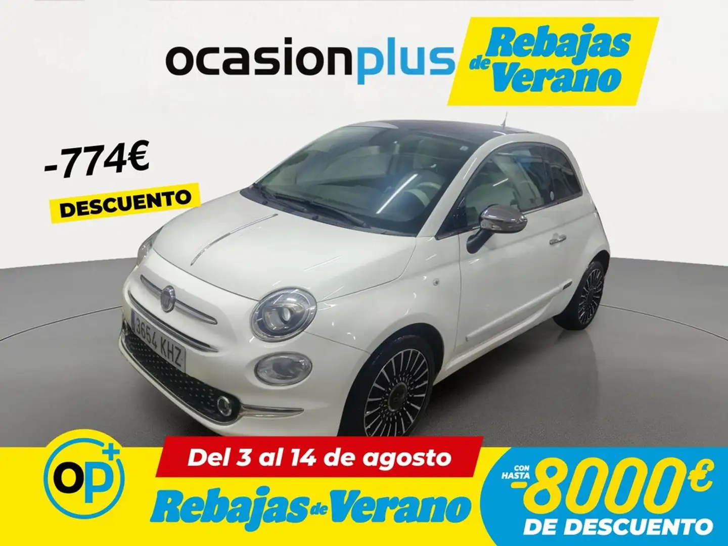 Fiat 500 1.2 Lounge Blanco - 1