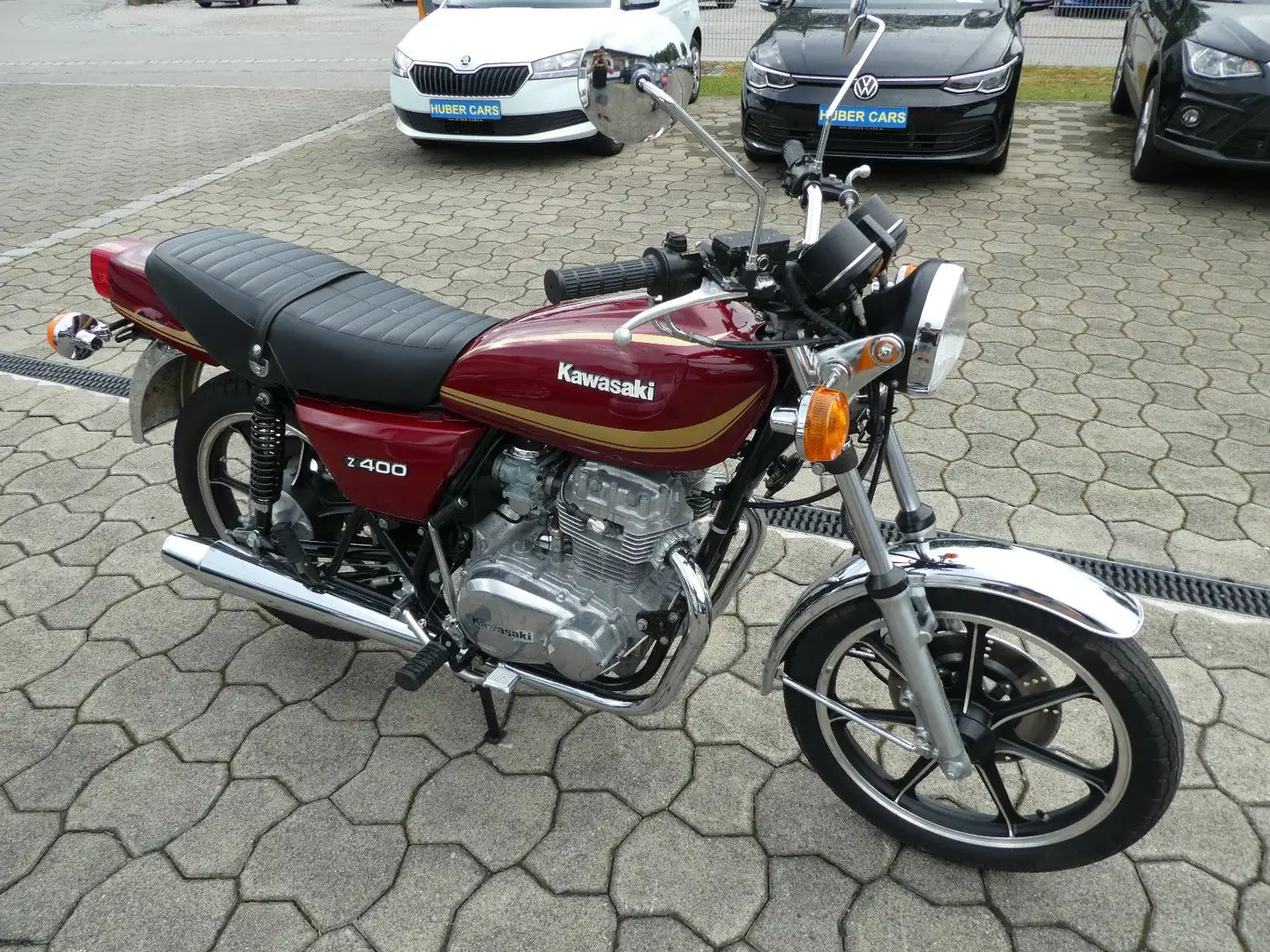 Kawasaki Z 400 mit Original 940km Rot - 1