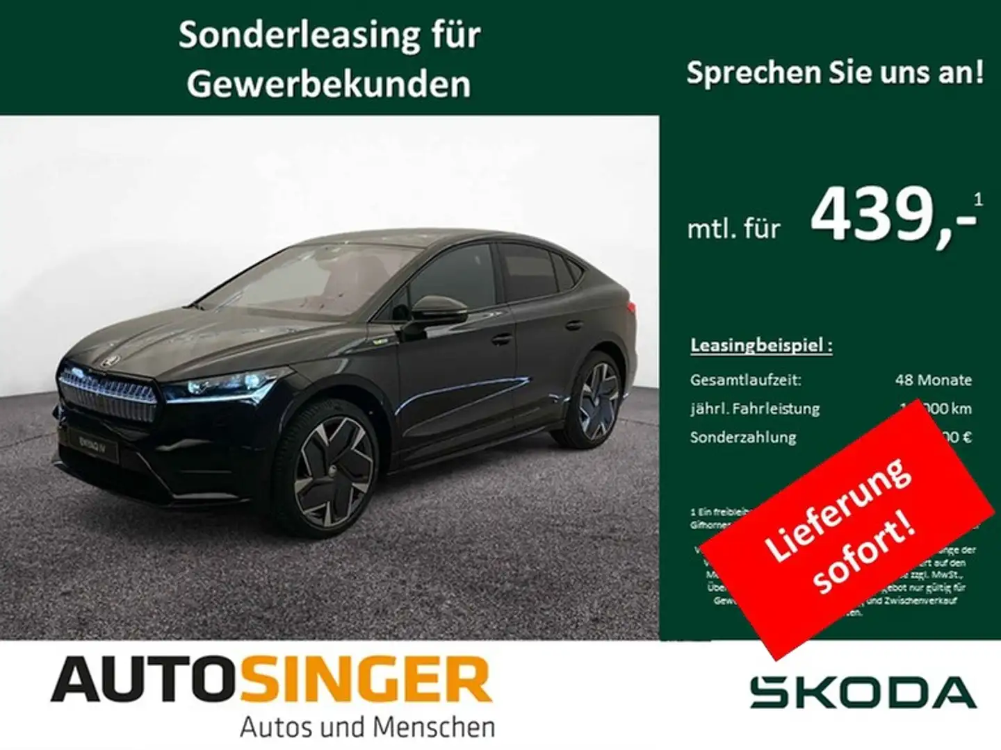 Skoda Enyaq Coupe RS AHK*PANO*NAV*MATRIX*DCC Schwarz - 1