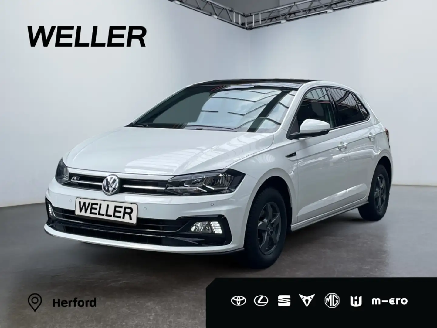 Volkswagen Polo 1.0 TSI Highline *R-Line*Pano*SHZ*Teilleder* Wit - 1