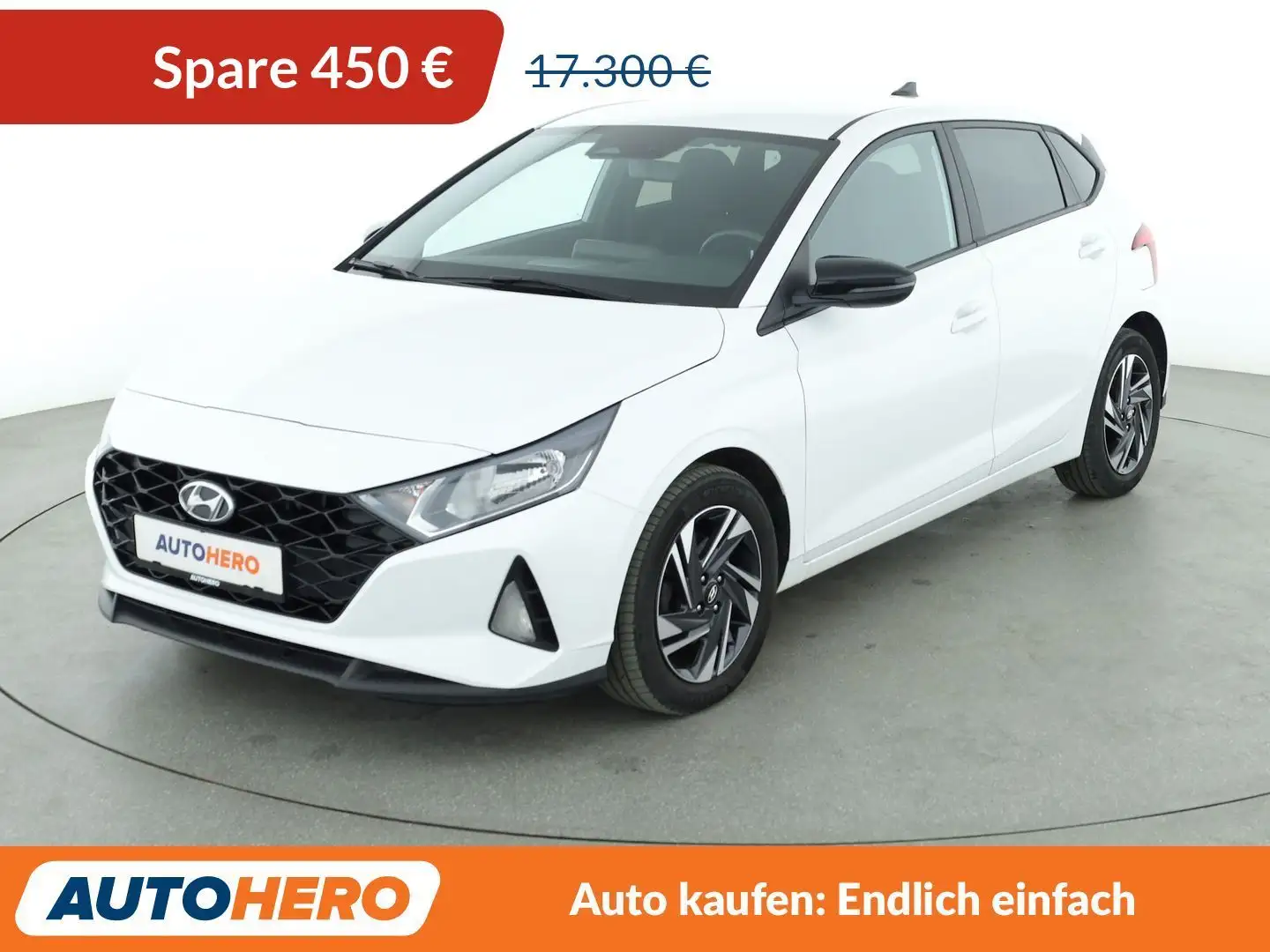 Hyundai i20 1.0 TGDI Connect & Go*NAVI*CAM*SPUR*PDC*SHZ* Weiß - 1