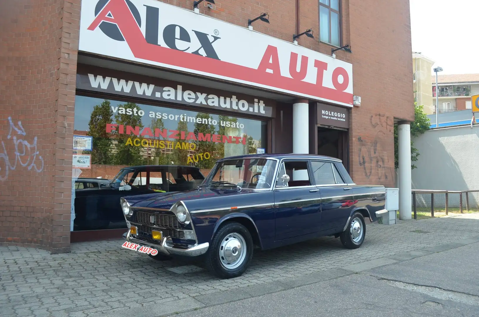 Fiat 1500 LUNGA 6 POSTI TARGHE ORIGINALI Blau - 2