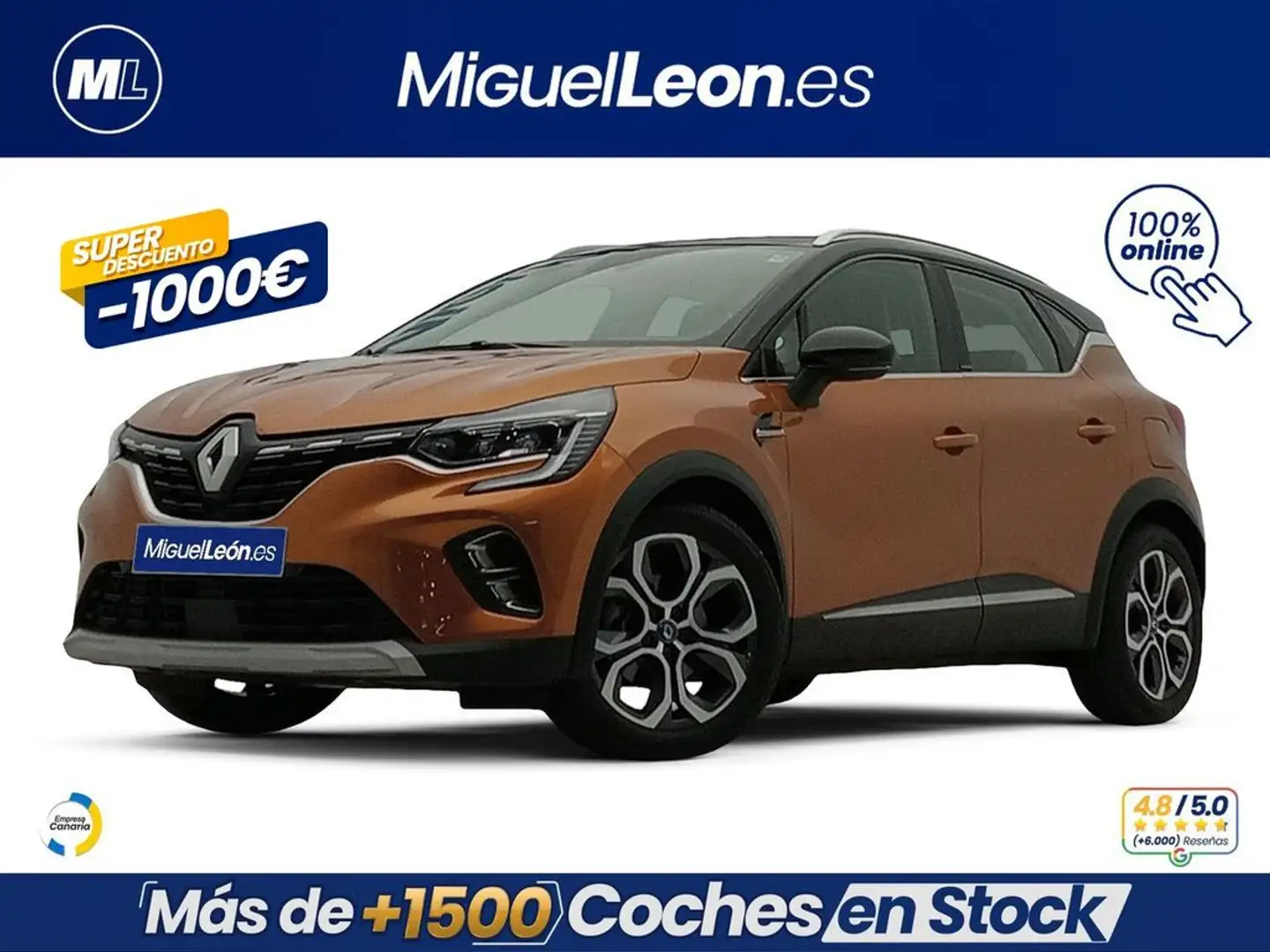 Renault Captur E-TECH Híbrido Enchufable Zen 117kW Orange - 1