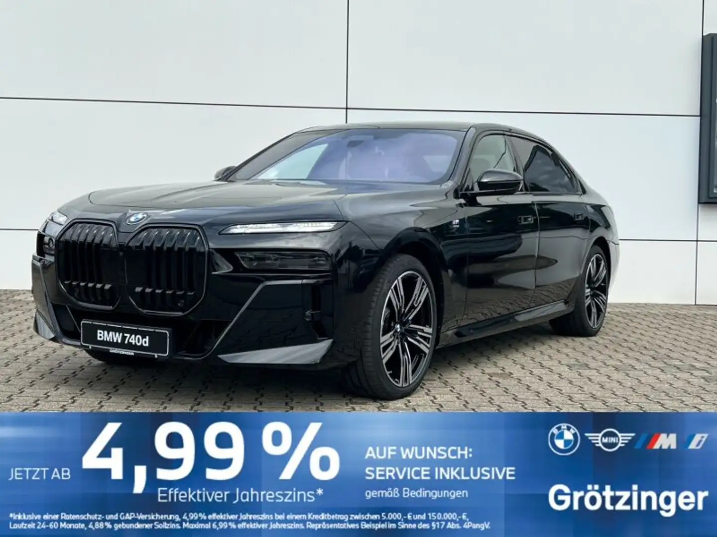BMW 740 d xDrive Limousine M Sportpaket Czarny - 2