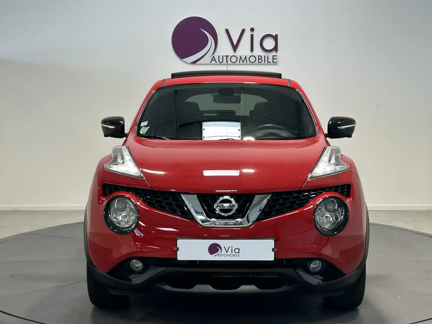 Nissan Juke 1.6e DIG-T 190  Connect Edition - toit ouvrant pan Rouge - 2
