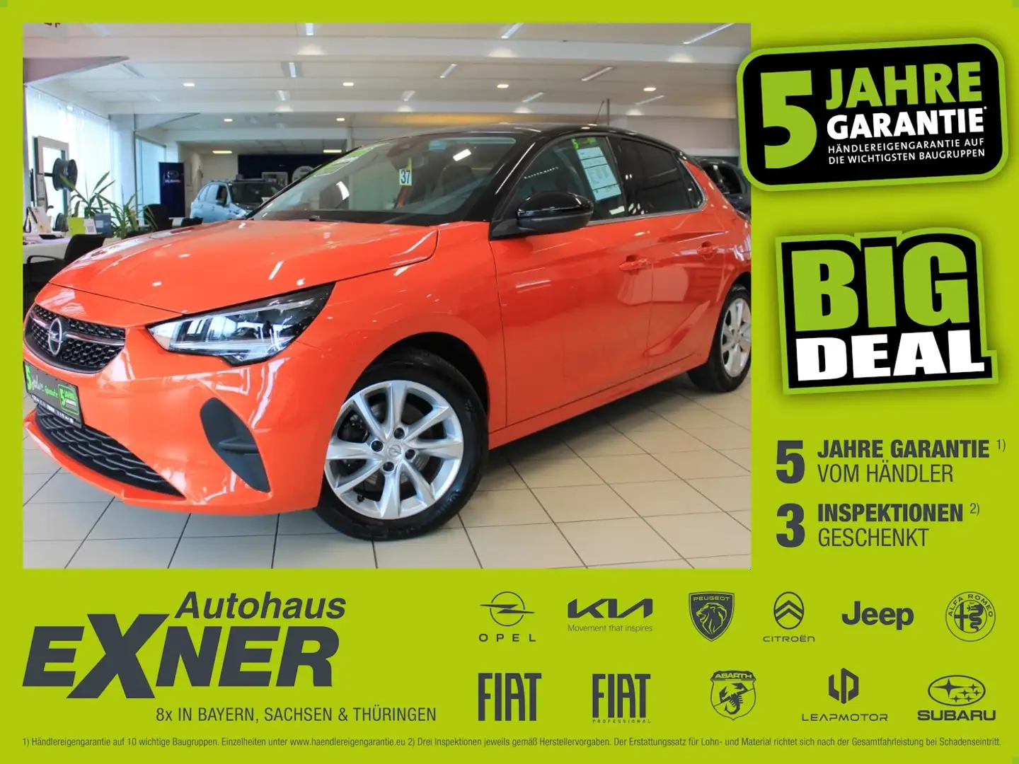 Opel Corsa F 1.2 Turbo ELEGANCE *LED*SHZ+RFK*LM*PDC Naranja - 1