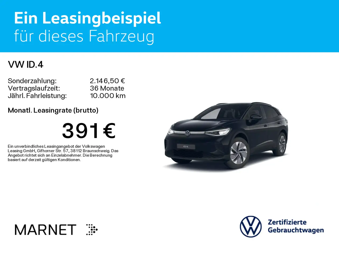 Volkswagen ID.4 Pro*82 kWh*Navi*AHK*Wärmep*Pano*Kamera*IQ-L Noir - 2