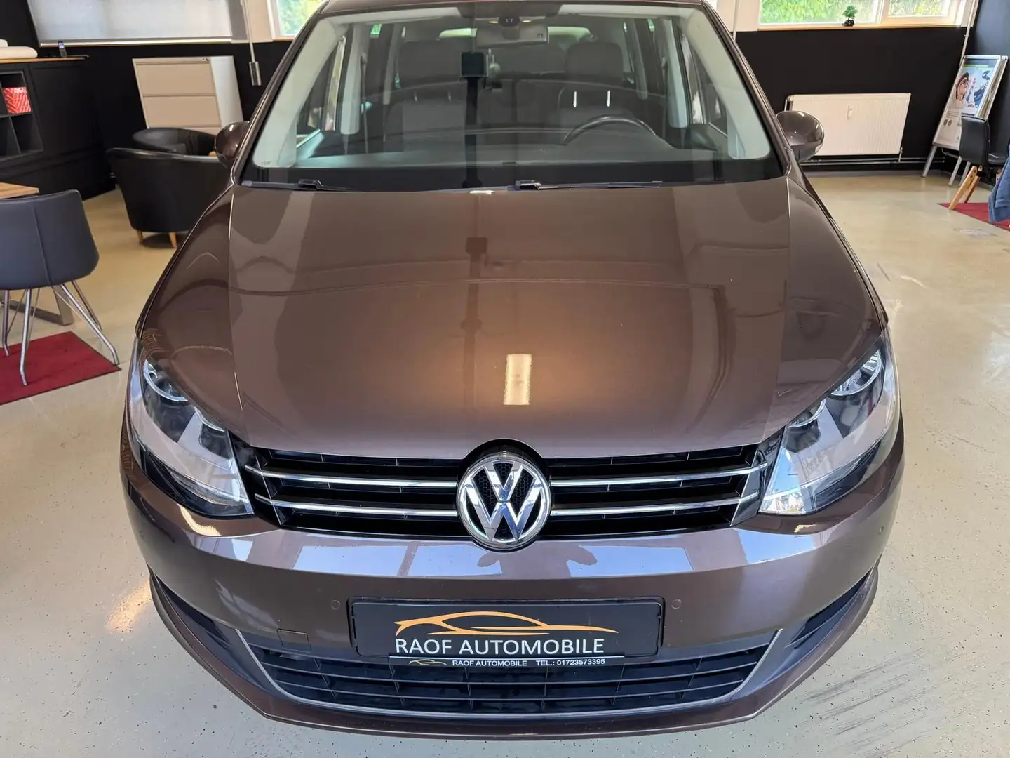 Volkswagen Sharan 1.4  TSI 7 SITZER KETTE NEU AHK NAVI SHZ Braun - 2