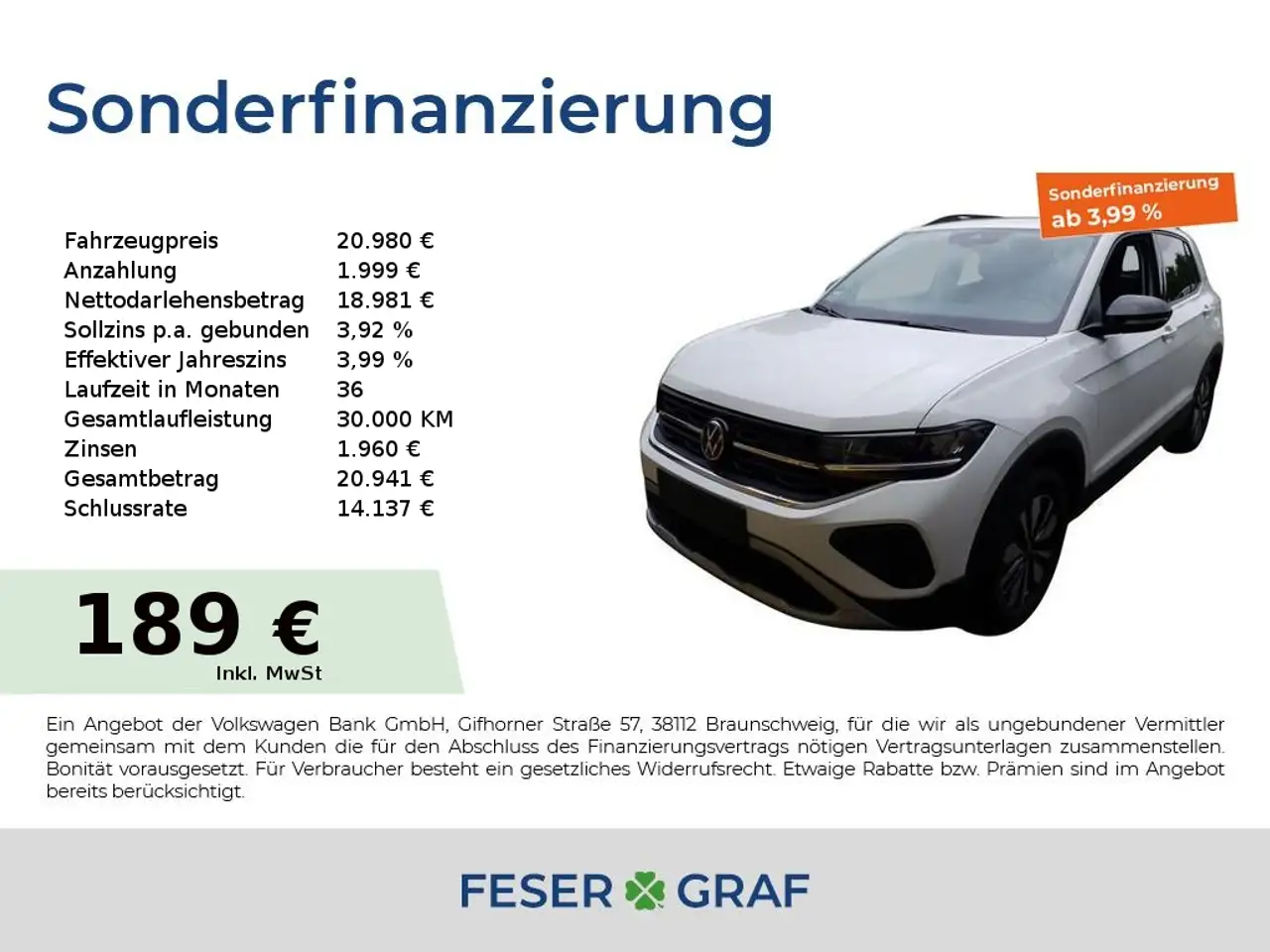 Volkswagen T-Cross GOAL 1.0 TSI RFK ACC APP SHZ LED Virtual