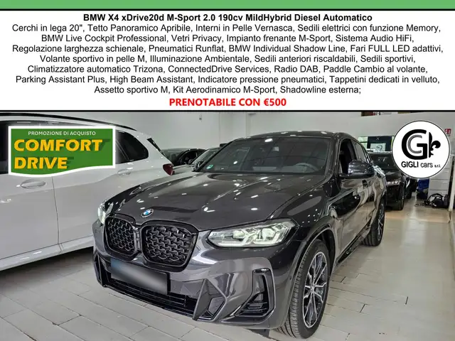 BMW X4 XDrive20d M-Sport C20" TETTO Navi CAM LED Clima3Z