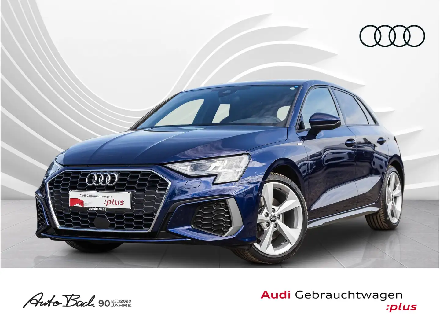 Audi A3 S line 35TDI Stronic GRA LED EPH Vi Azul - 1