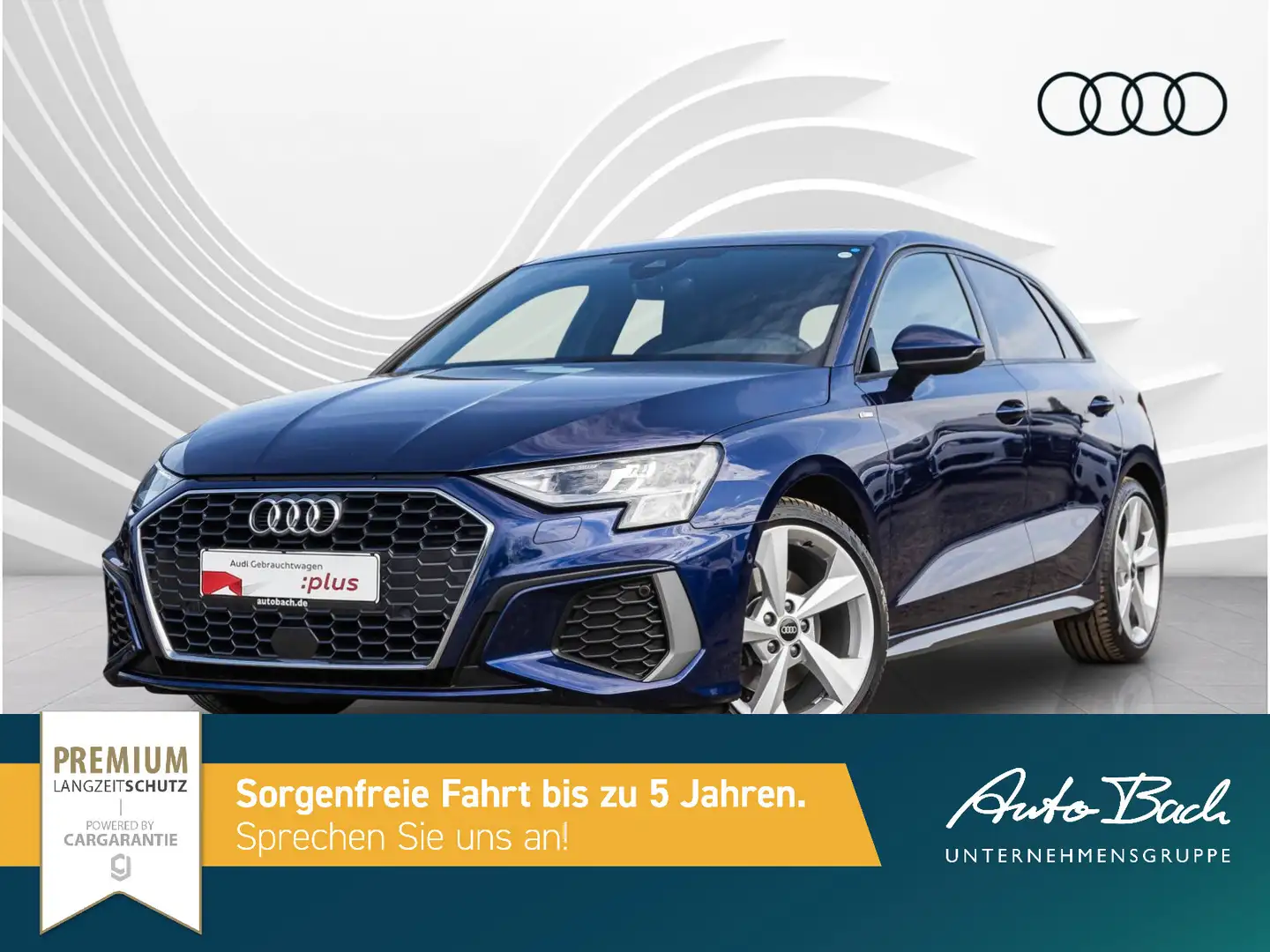 Audi A3 S line 35TDI Stronic GRA LED EPH Vi Azul - 2