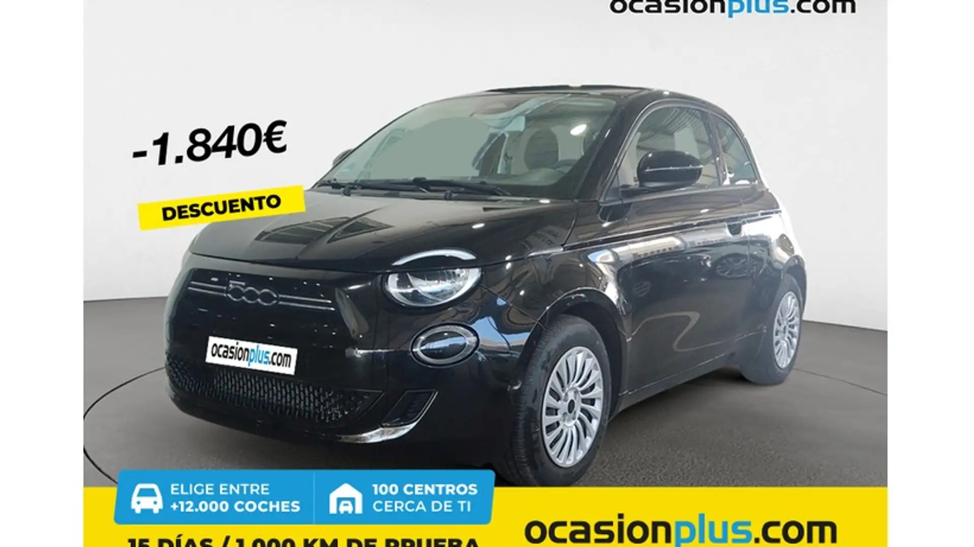 Fiat 500e 70Kw Action Noir - 1