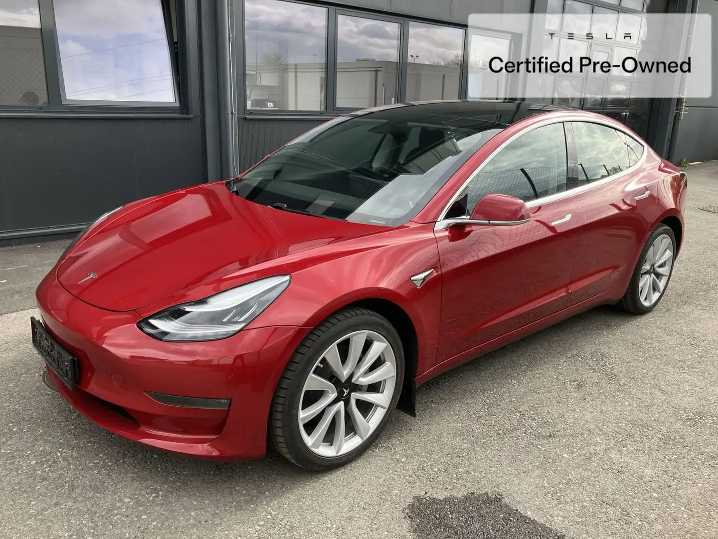 Tesla Model 3 2019 Model 3 Maximale Reichweite Allradantrieb Rot - 1