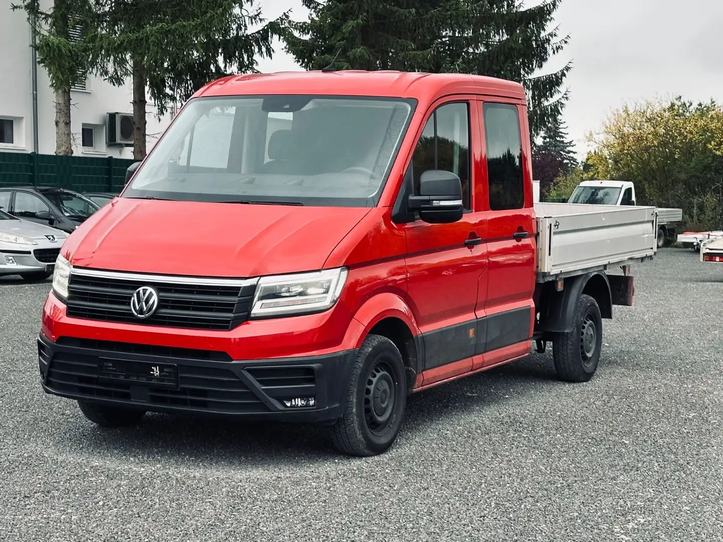 Volkswagen Crafter Pritsche DOKA mittellang*LED*NAVI*7-SITZ Rot - 1