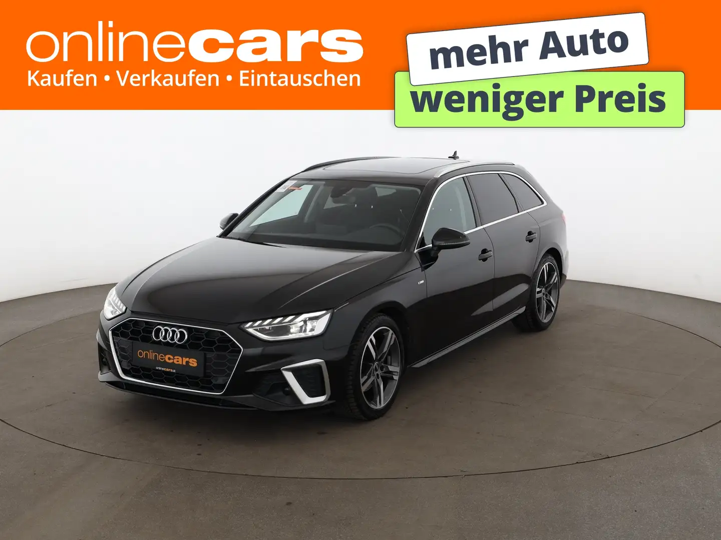 Audi A4 Avant 30 TDI S-Line Aut LED SKY AHK LEDER NAVI Schwarz - 1