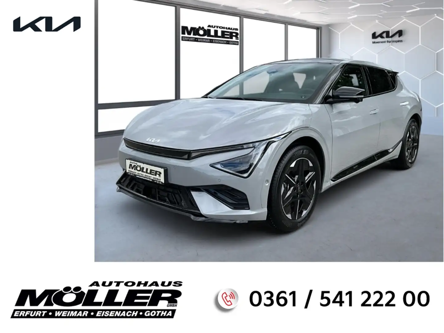 Kia EV6 PE GT-Line 84 kWh Glasdach Drive Sound ACC Head-U Серый - 1