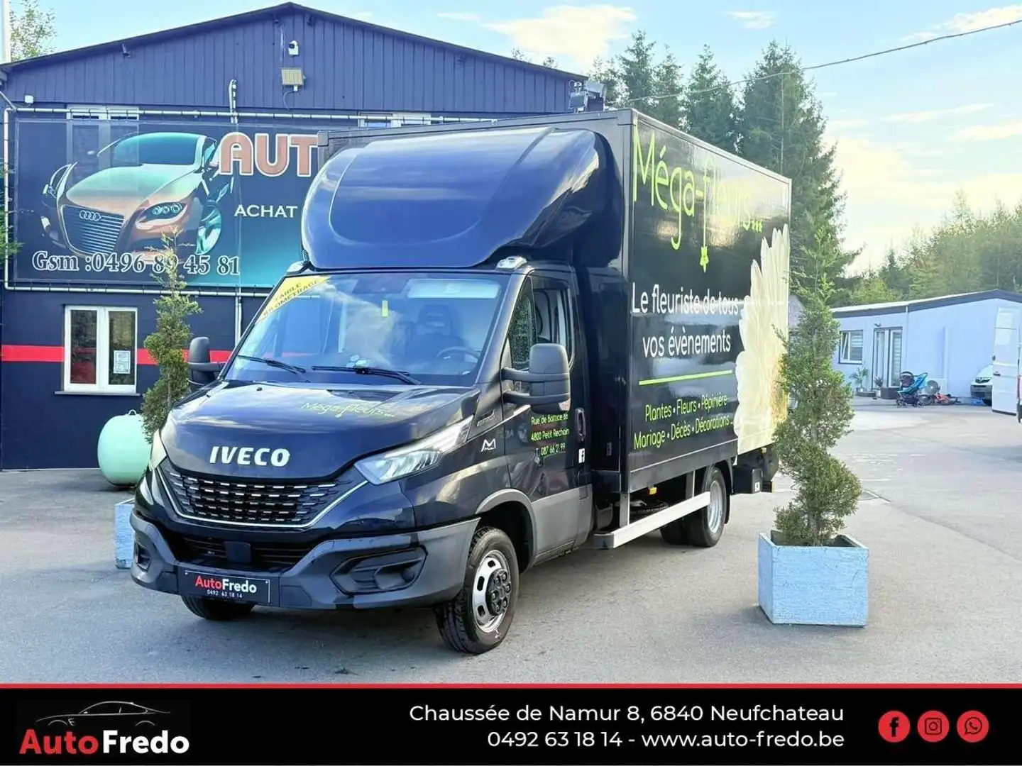 Iveco Daily 50c18 prix htva * permis c * * alu van * lift * Noir - 1