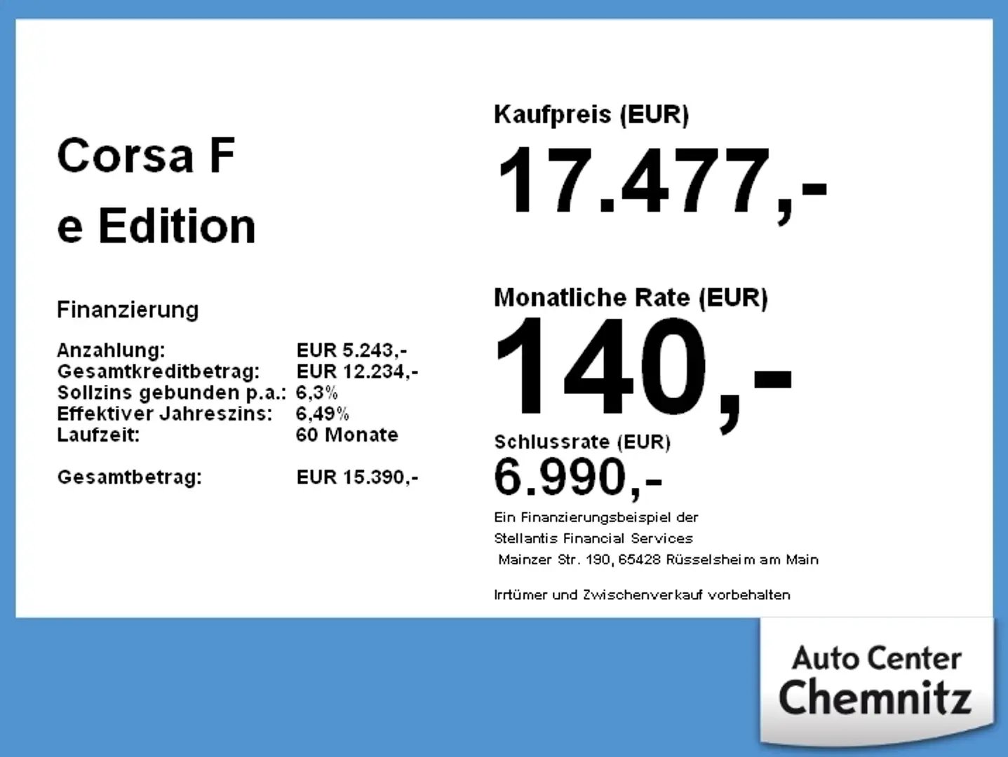 Opel Corsa F e Edition LED/StylePaket/SHZ/PDC/180°/LM Rot - 2