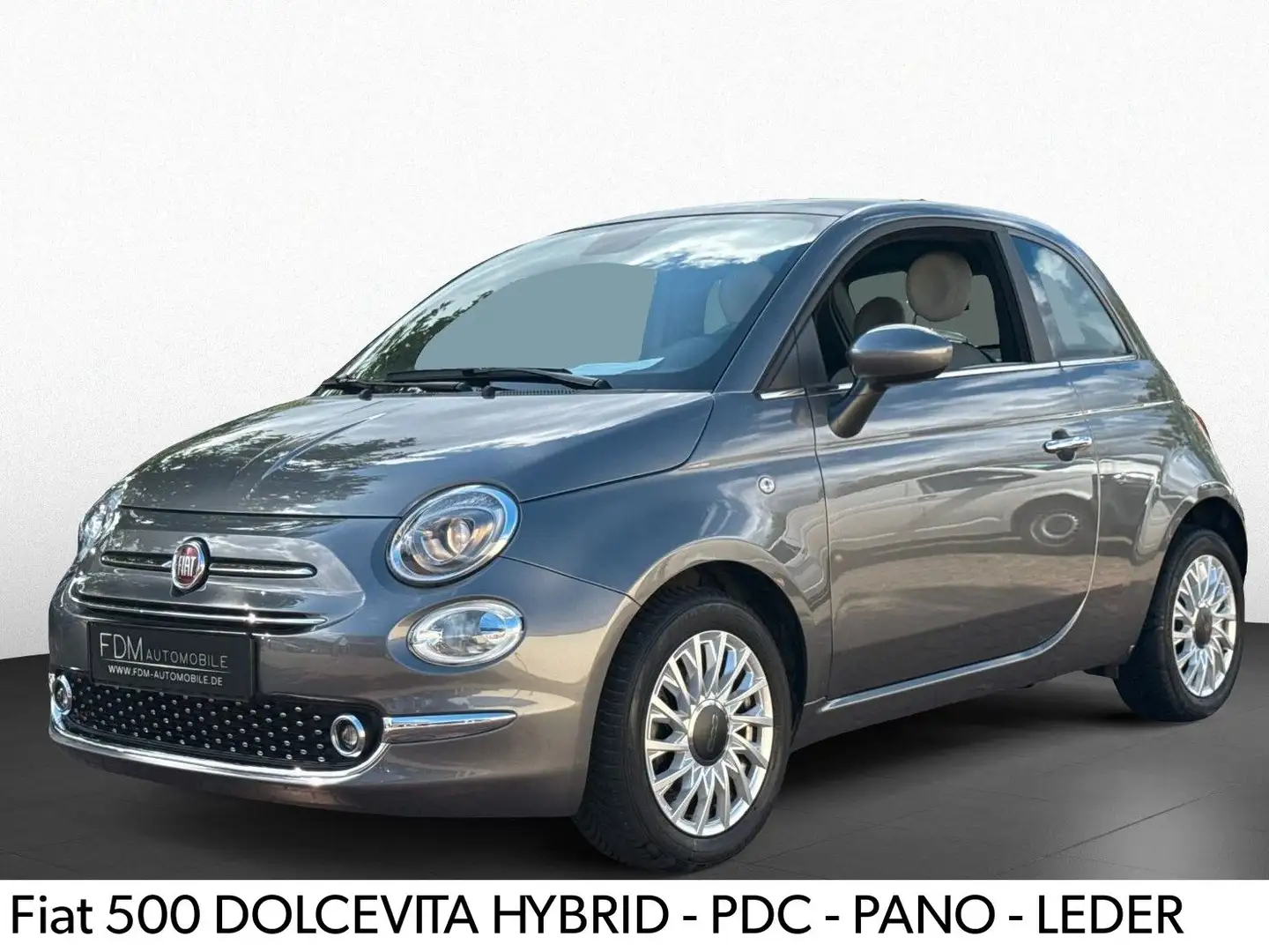Fiat 500 HYBRID DOLCEVITA*PDC*GLASDACH*LEDER*CARPLAY* Gris - 1