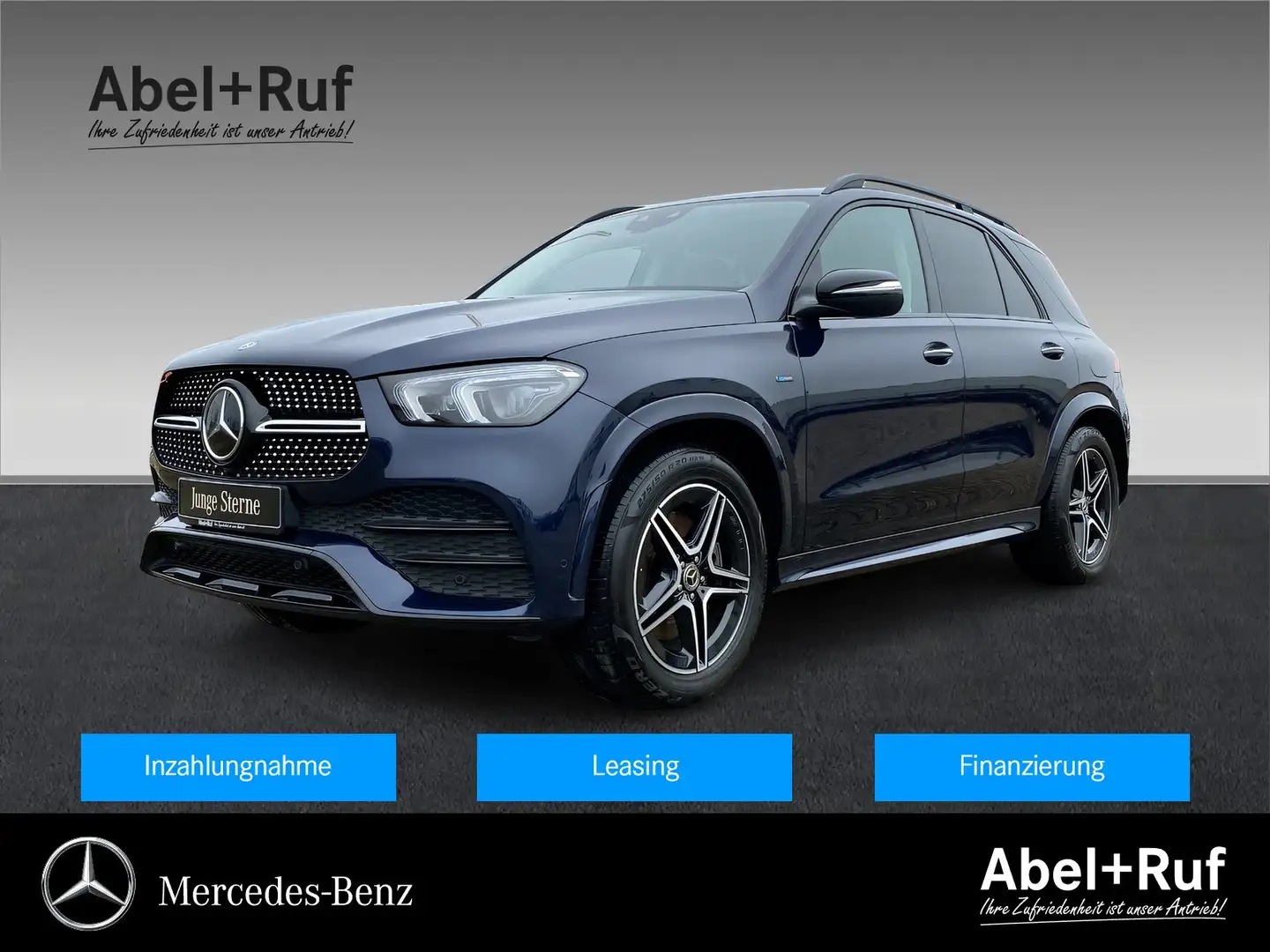 Mercedes-Benz GLE 350 de 4M AMG+MULTI+NIGHT+DISTR+Memo+360+AHK Albastru - 1