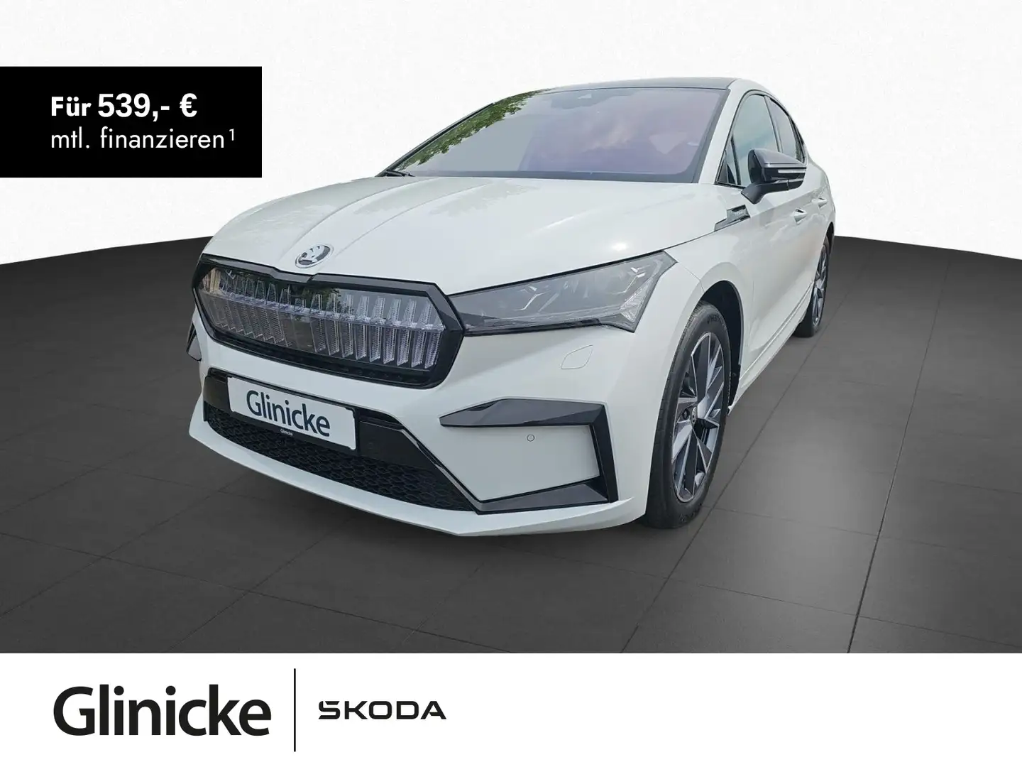 Skoda Enyaq Coupe 60 Sportline 62 kWh 132 kW AHK Weiß - 1